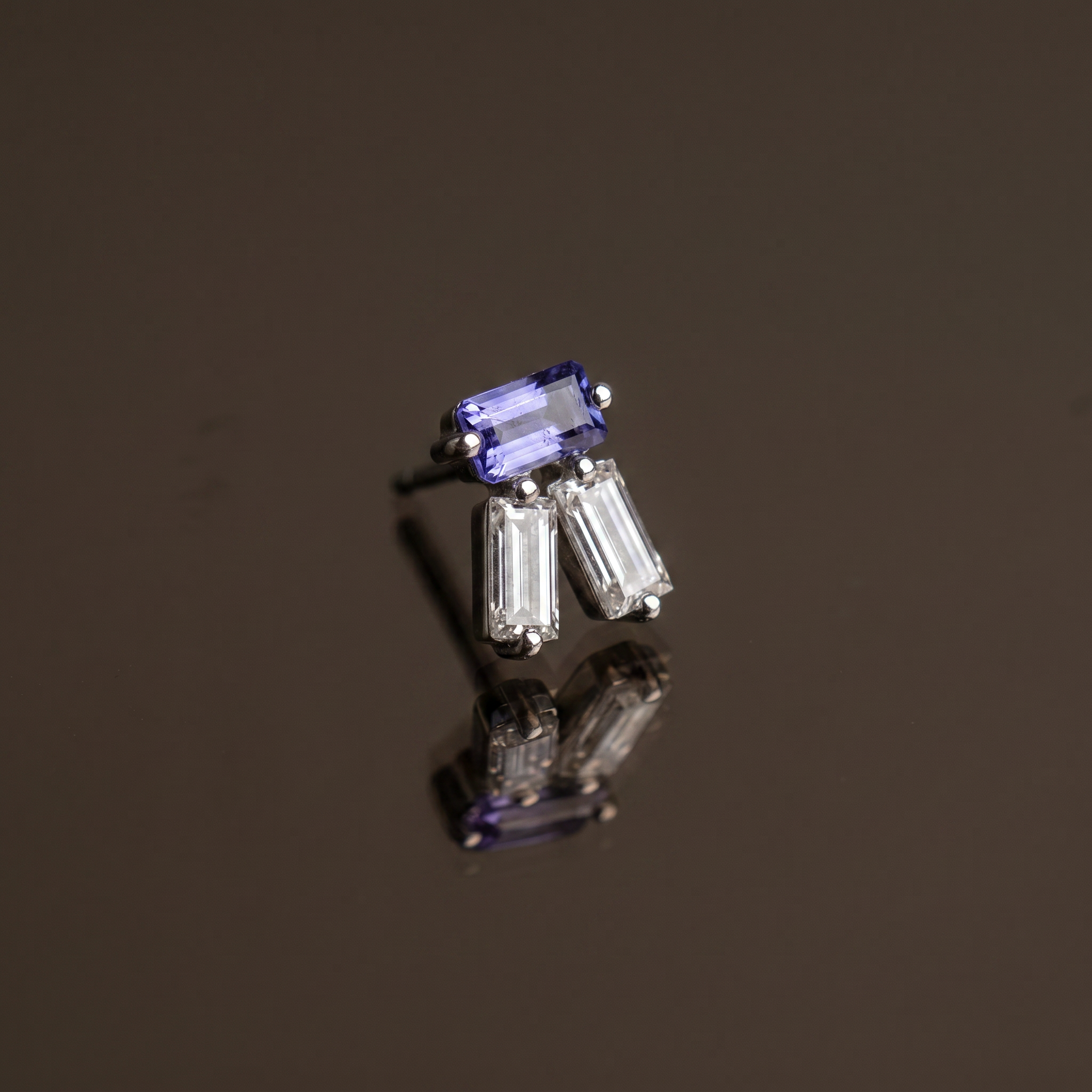 Aelyra 925 Silver Amethyst Studs
