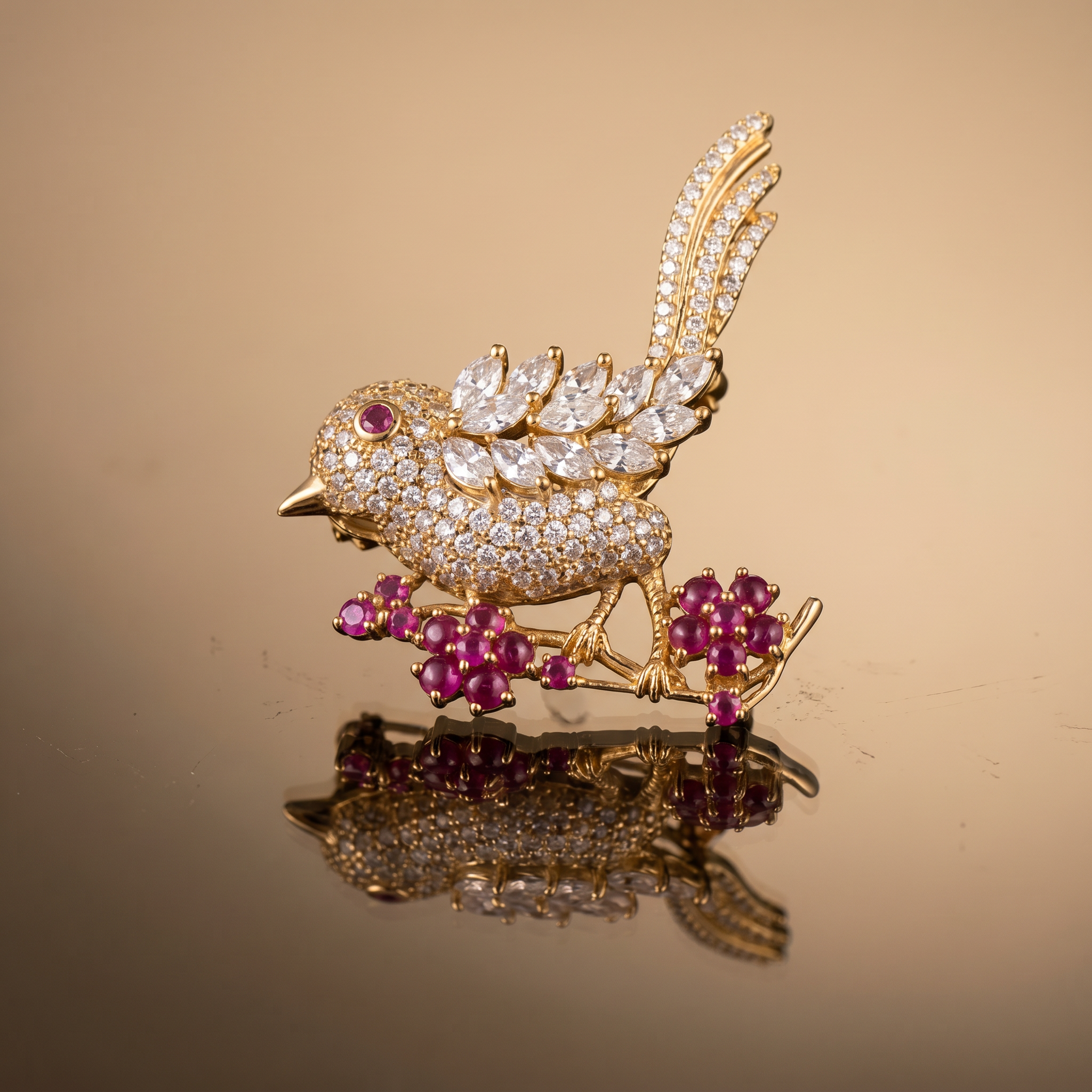 Anadita Whispering Bird Brooch