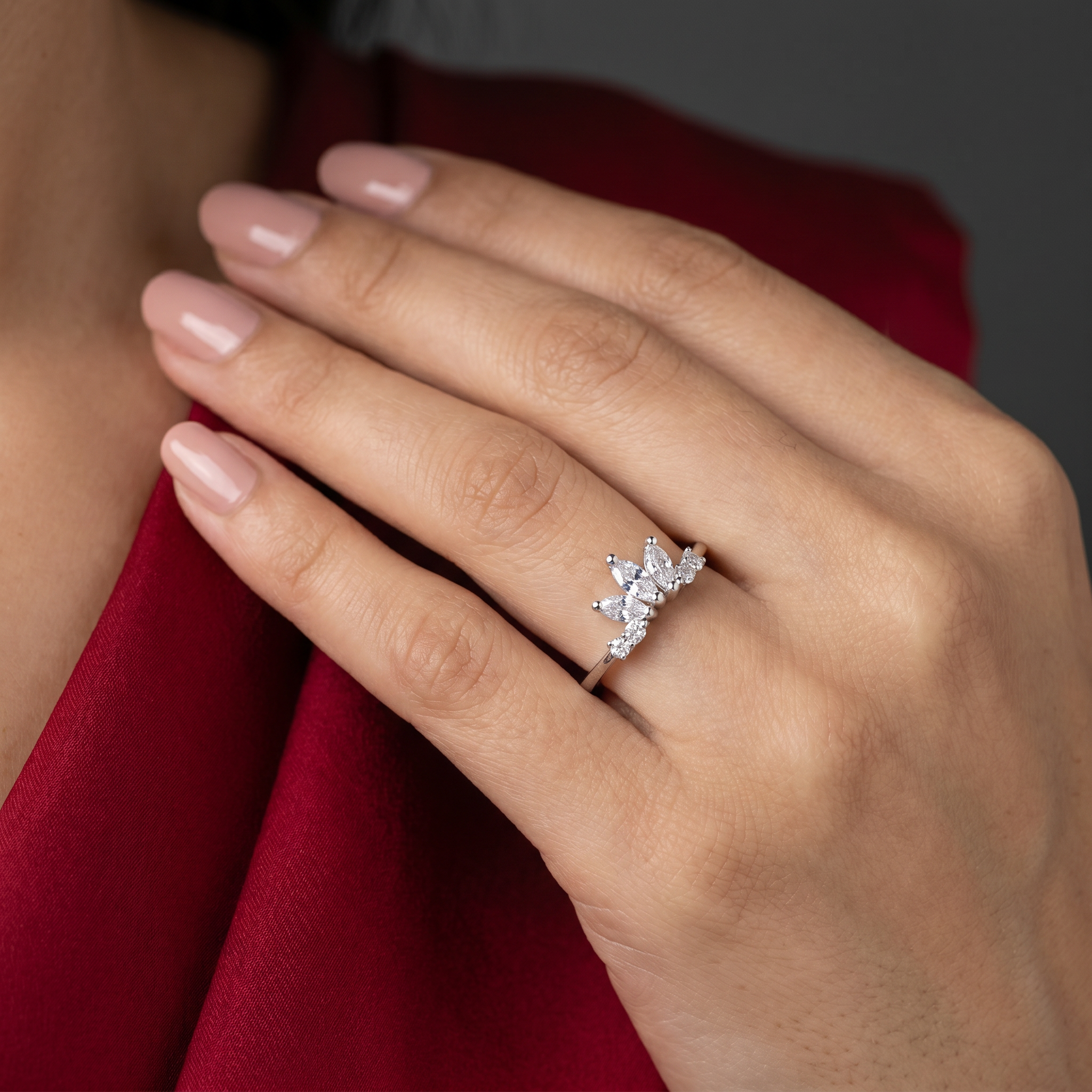 Asterelle Crown 925 Silver Ring