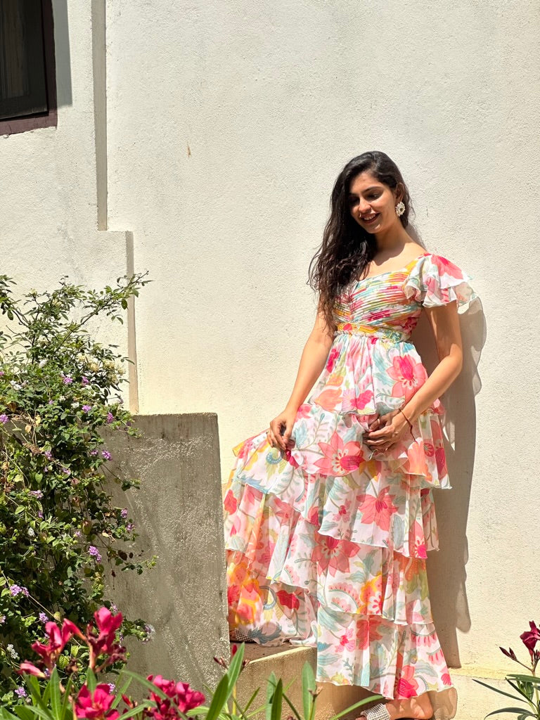 Gulabi Layered Dress – Ozel artisan layered wear