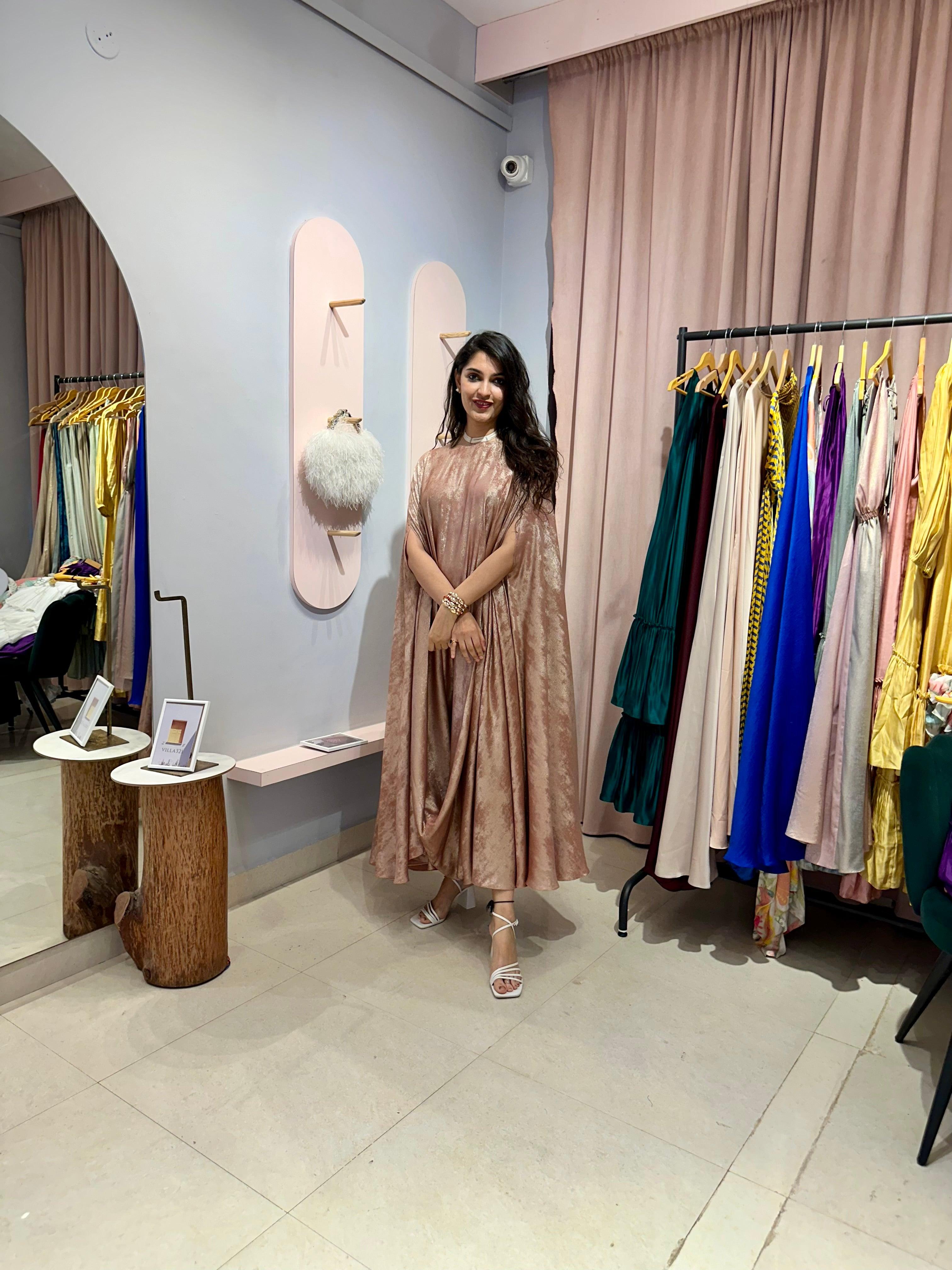 Zayna Cape Dress - Ozel