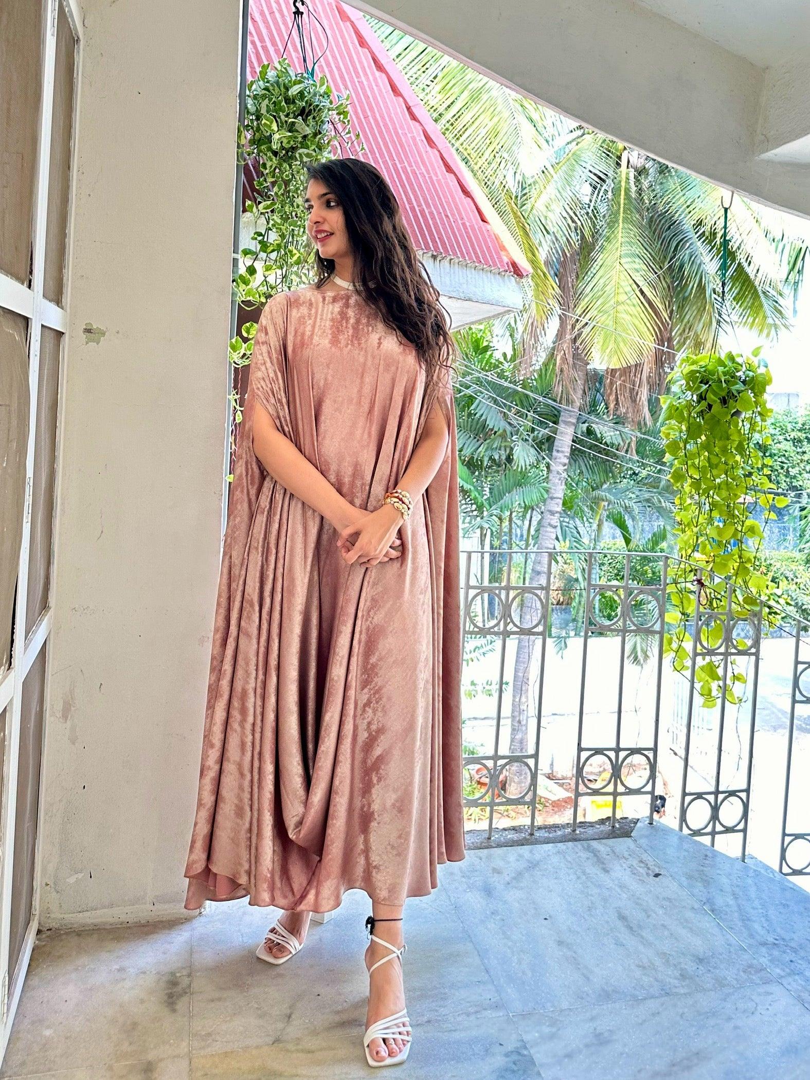 Zayna Cape Dress - Ozel