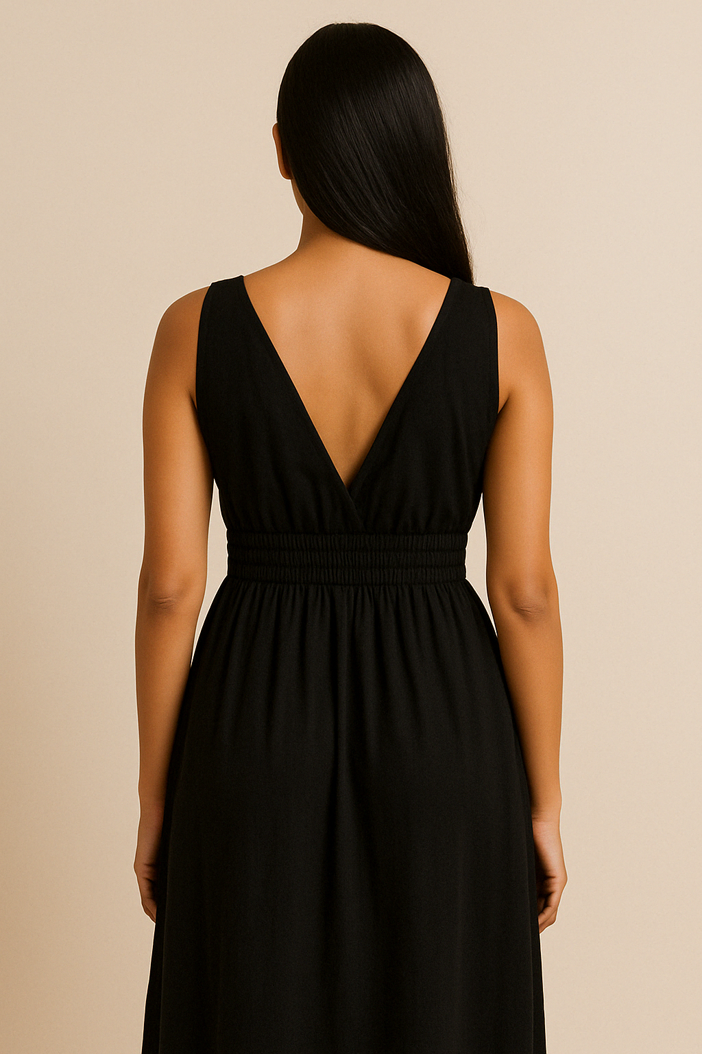 Navy blue maxi dress