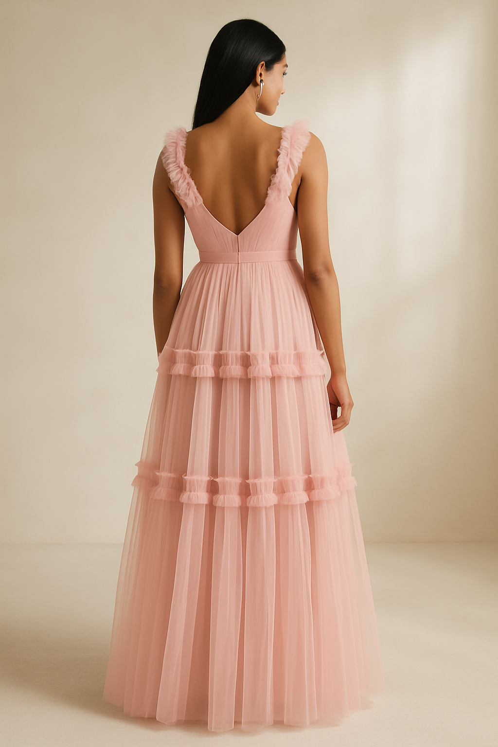Seraphina tulle maternity dress gown – ethereal silhouette by Ozel