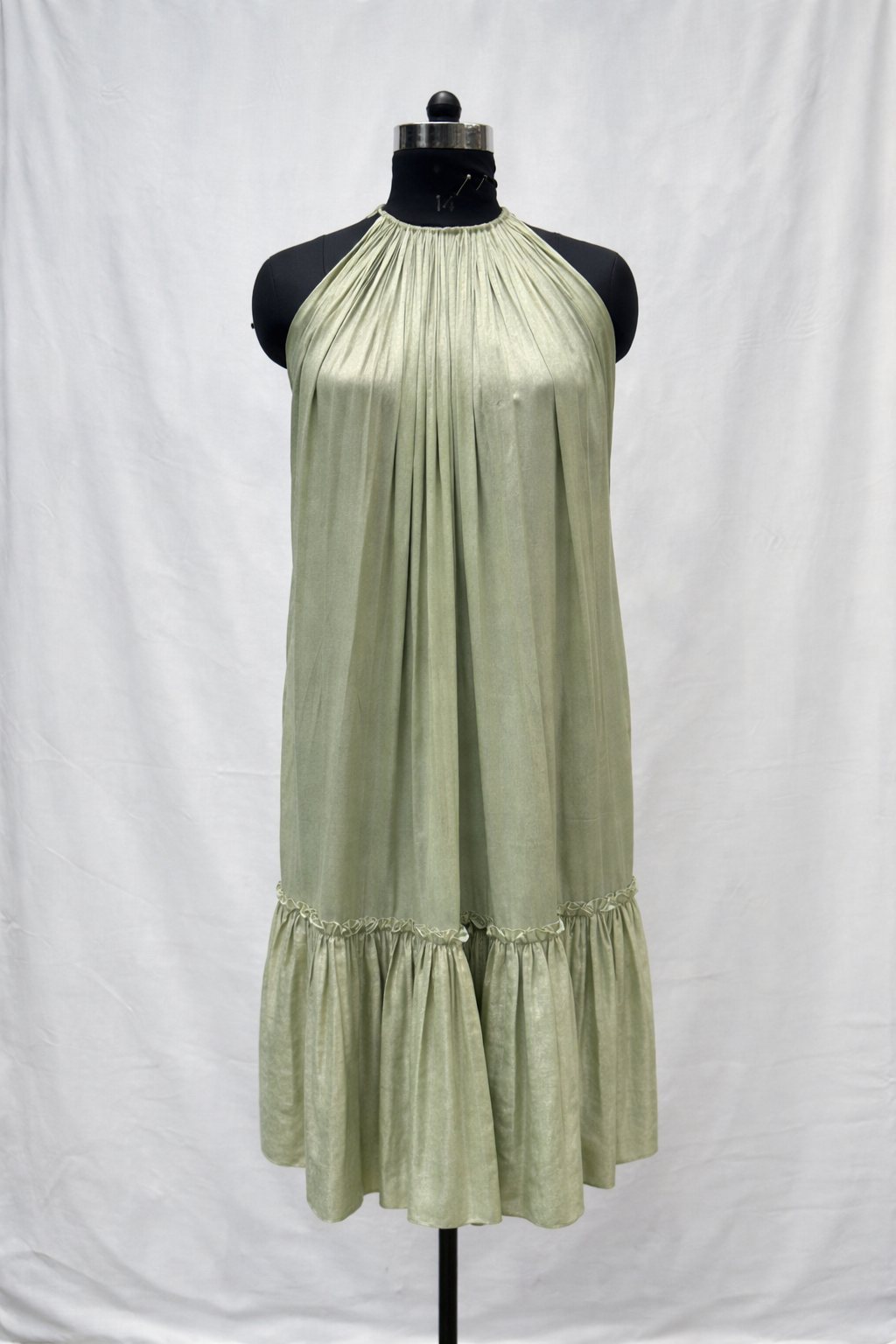 Layla Midi in Shimmer Green (Sale)