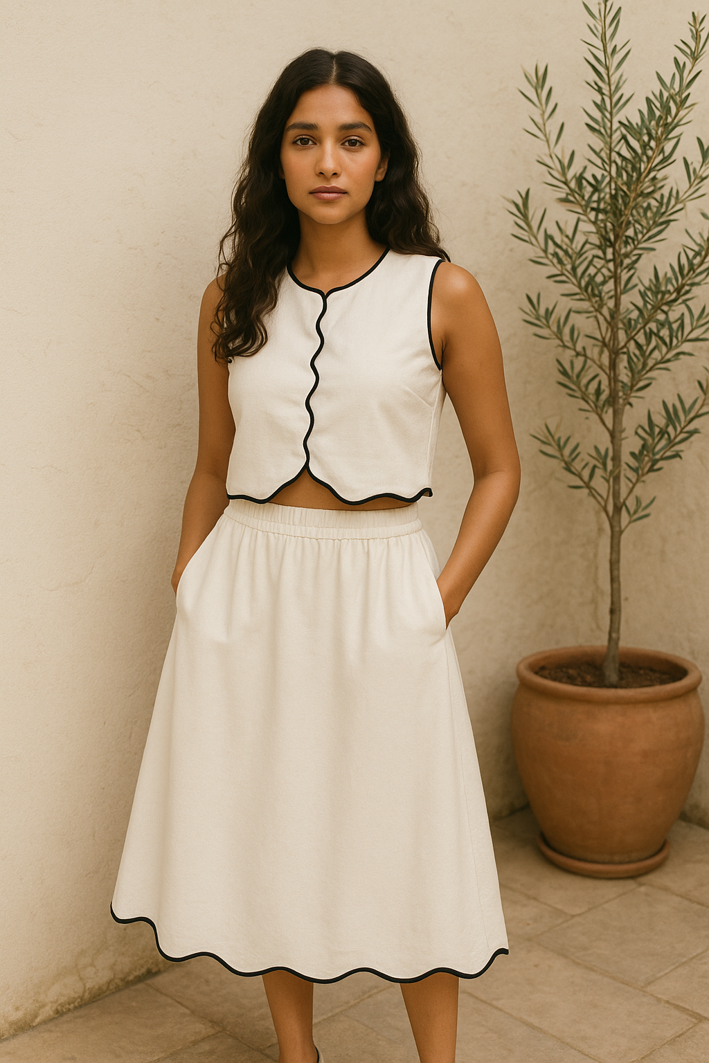 Scallop edge coord set