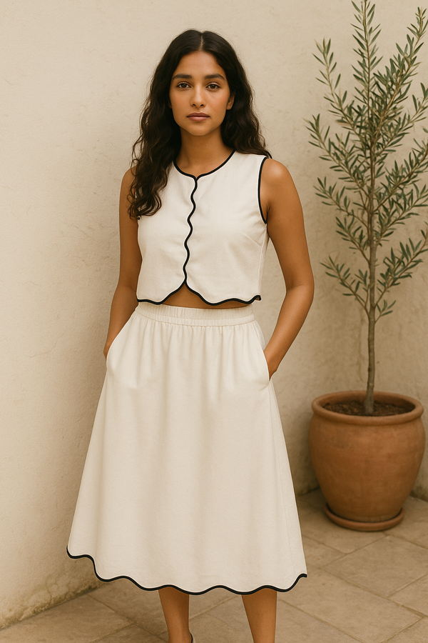 Scallop edge coord set