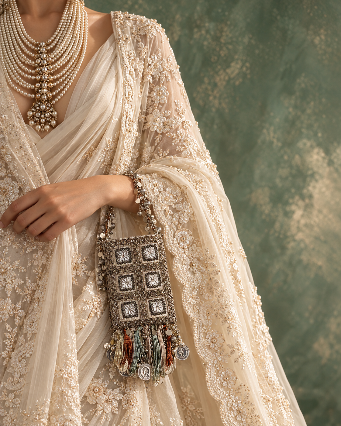 Shakti Mandal Tassels Bag