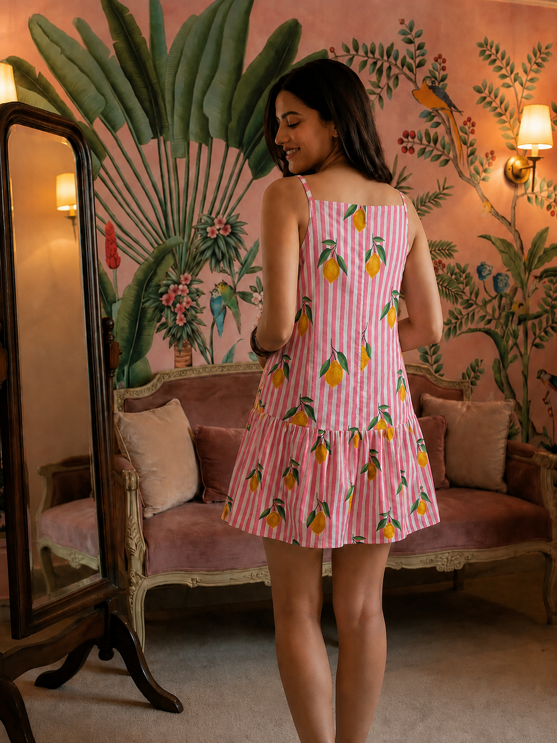 Amalfi Breeze Cotton Short Dress
