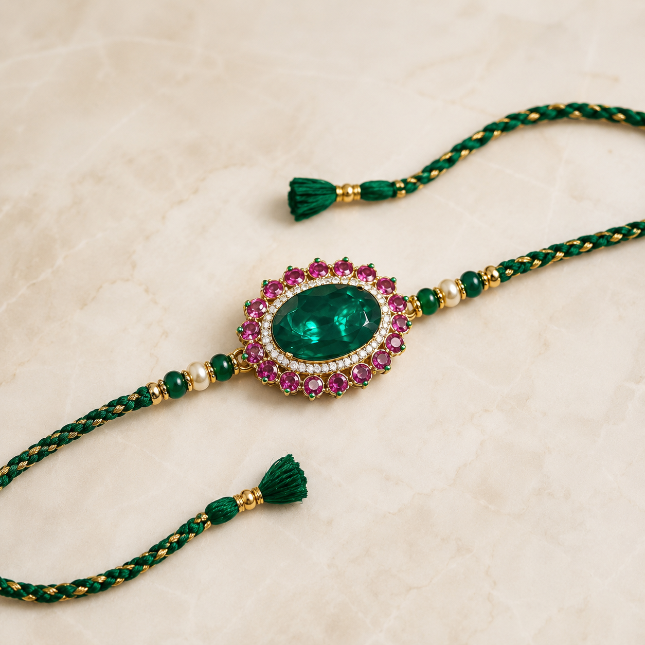 Ruhaan Doublet Stone Rakhi