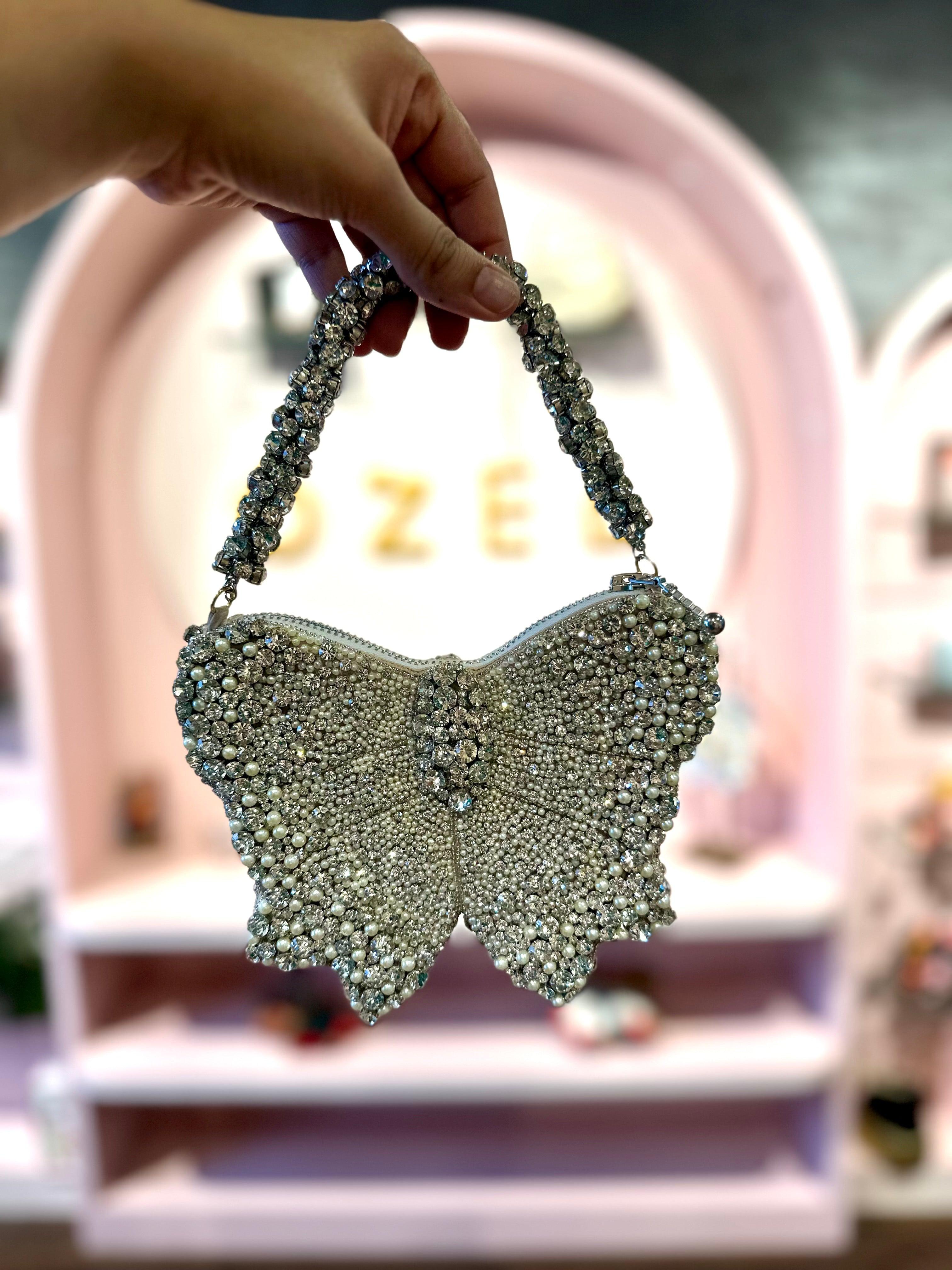 Bow mini bag - Silver - Ozel