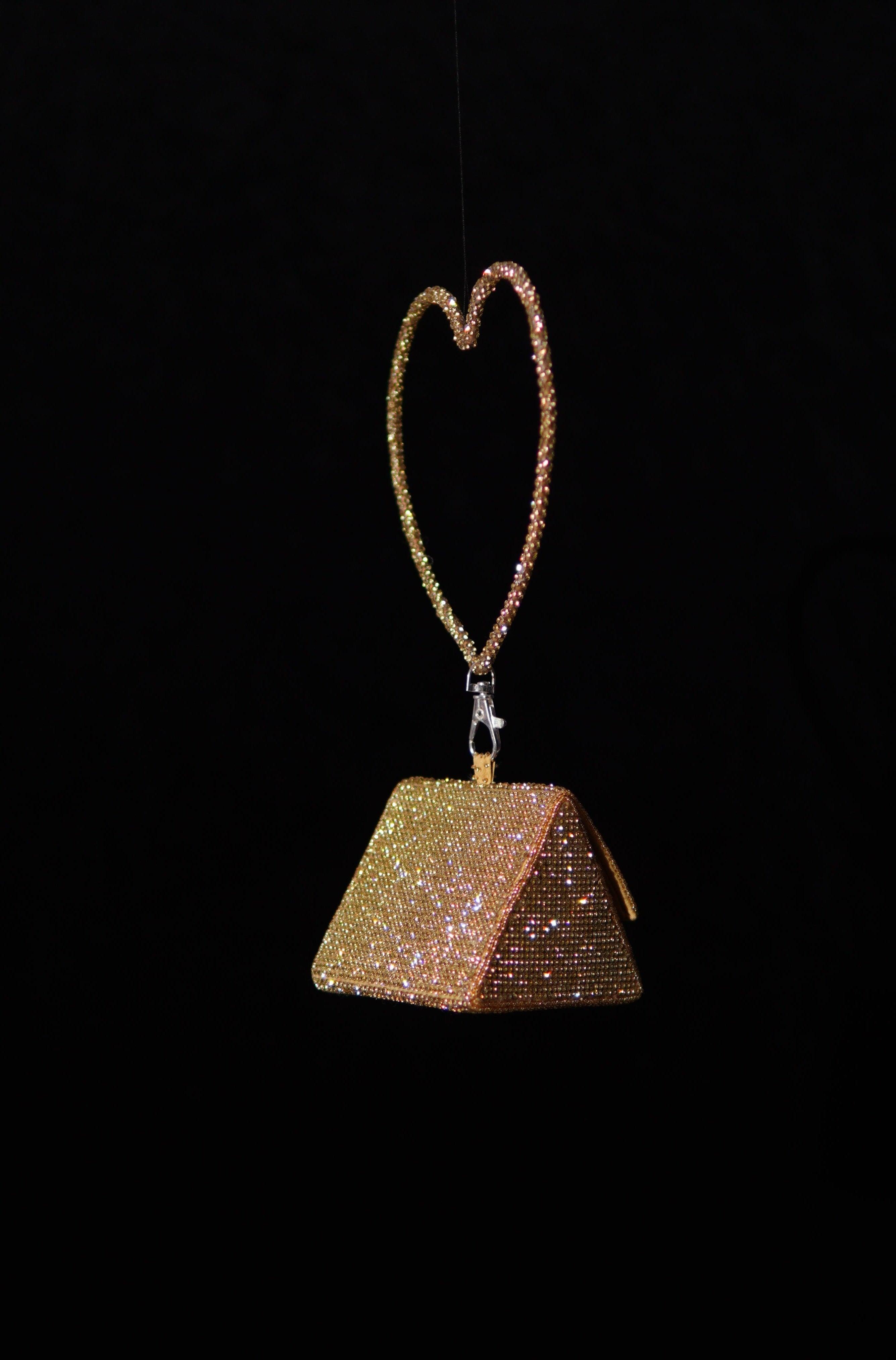 Nano Charm Bag with Crystal Handle - Ozel