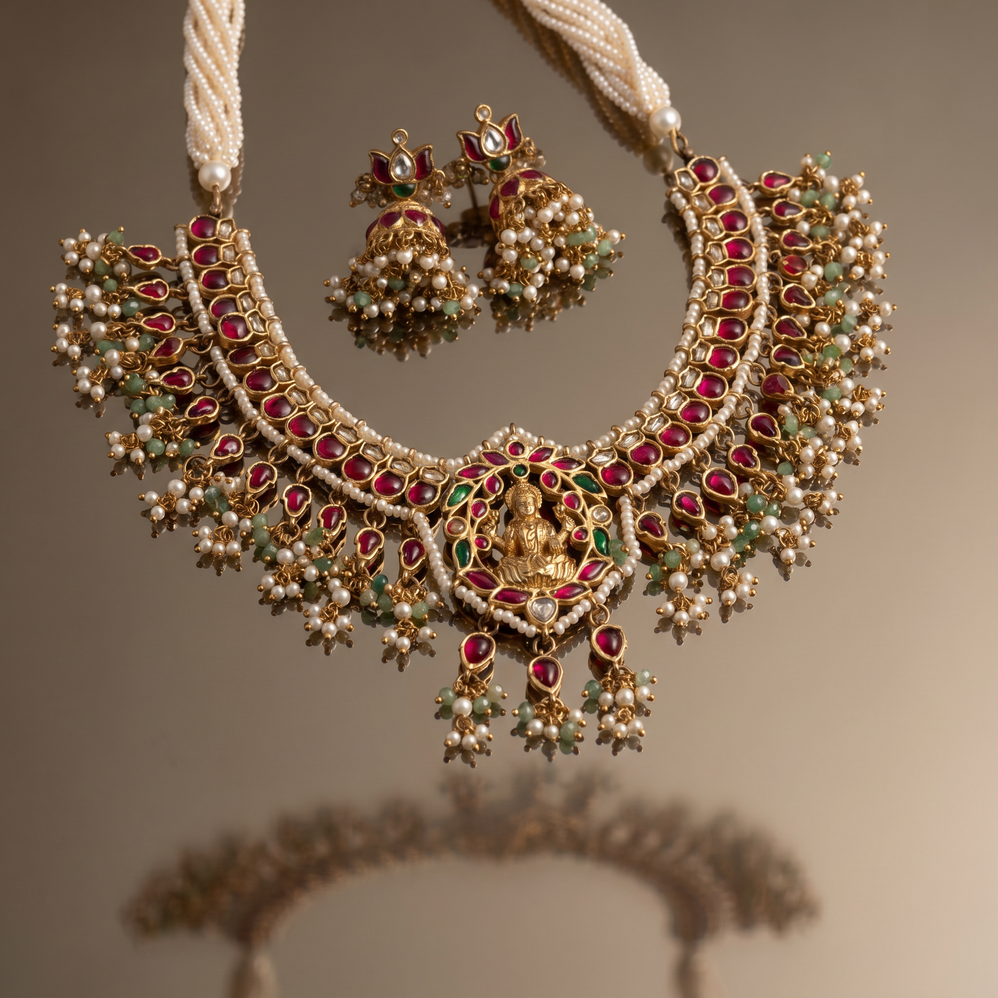 Devika Temple Radiance Necklace Set