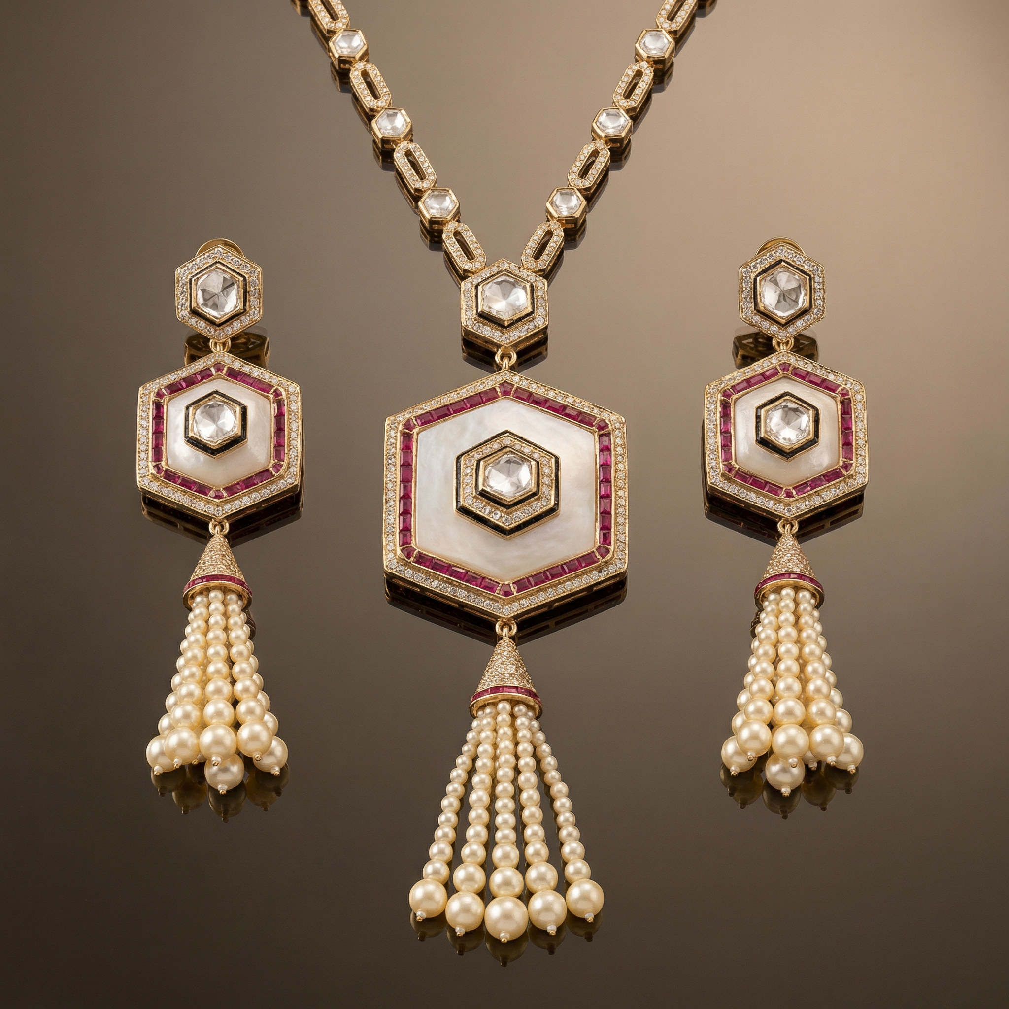 Elysian Pearle Necklace Set