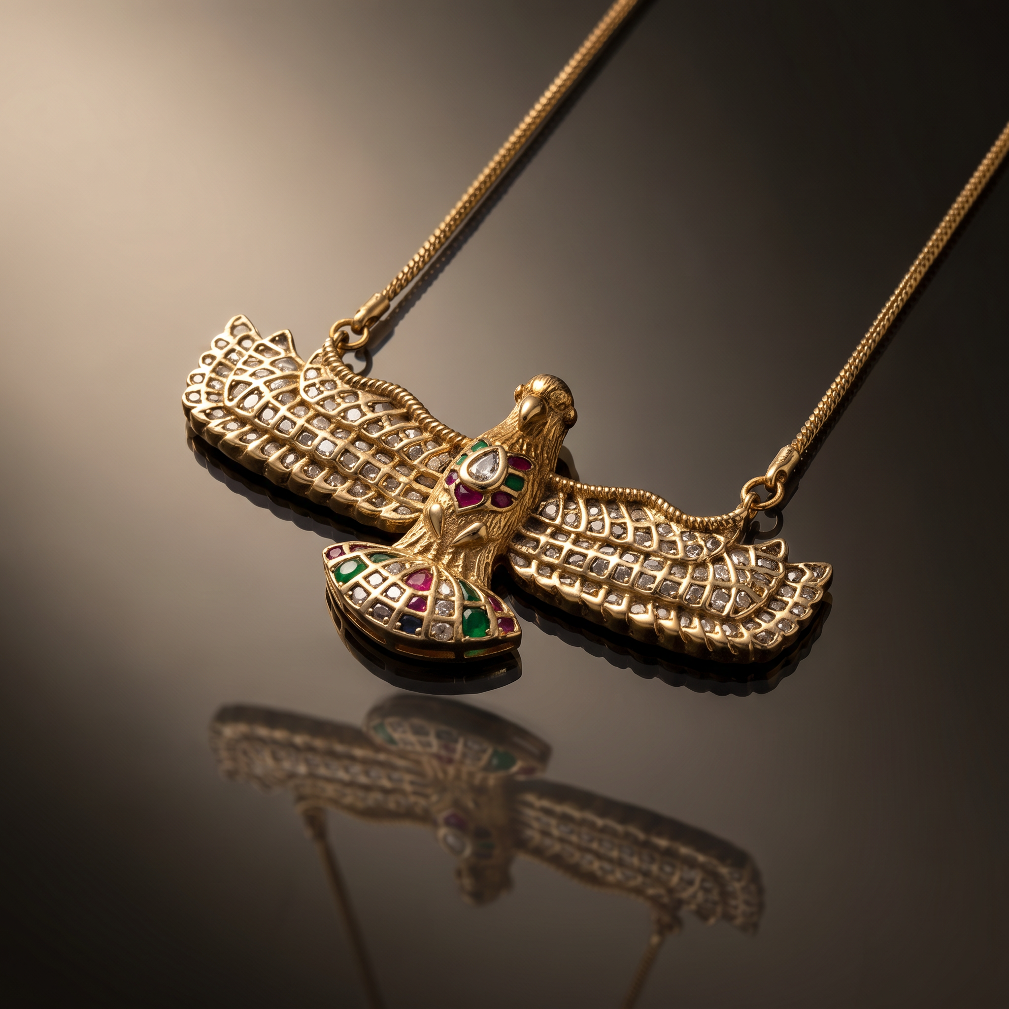Eshanya Regal Eagle Pendant Necklace
