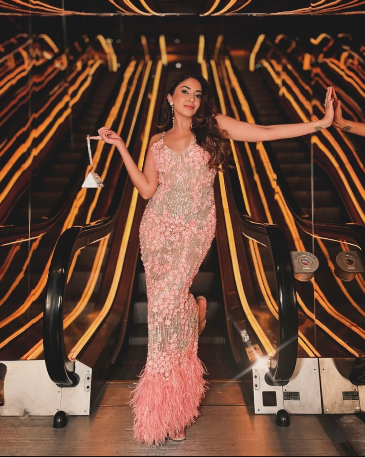 Aashna Shroff with Nano Silver Bag