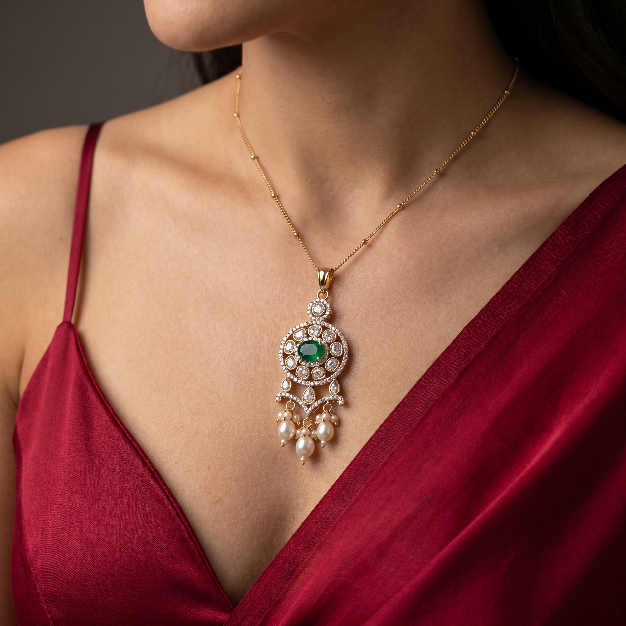 Farzana Celestial Necklace Pendant Set