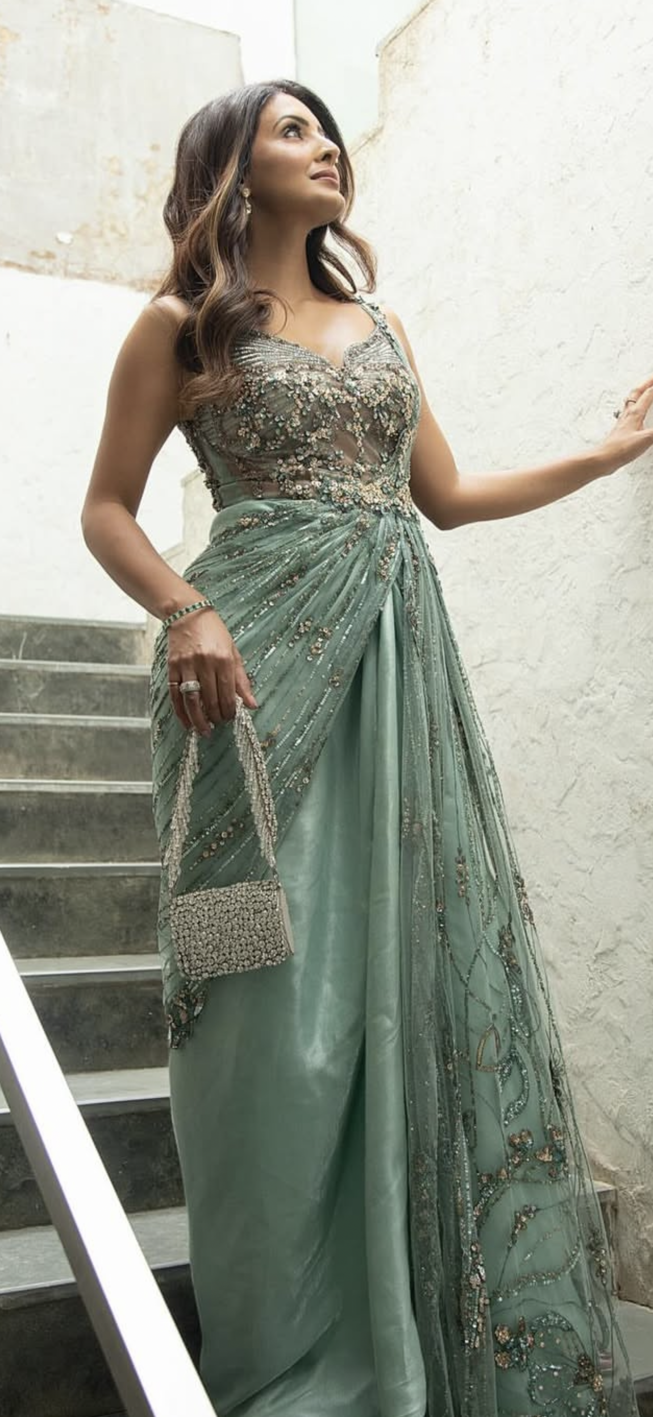 Rhinestones Mini Flap Bag with Handle