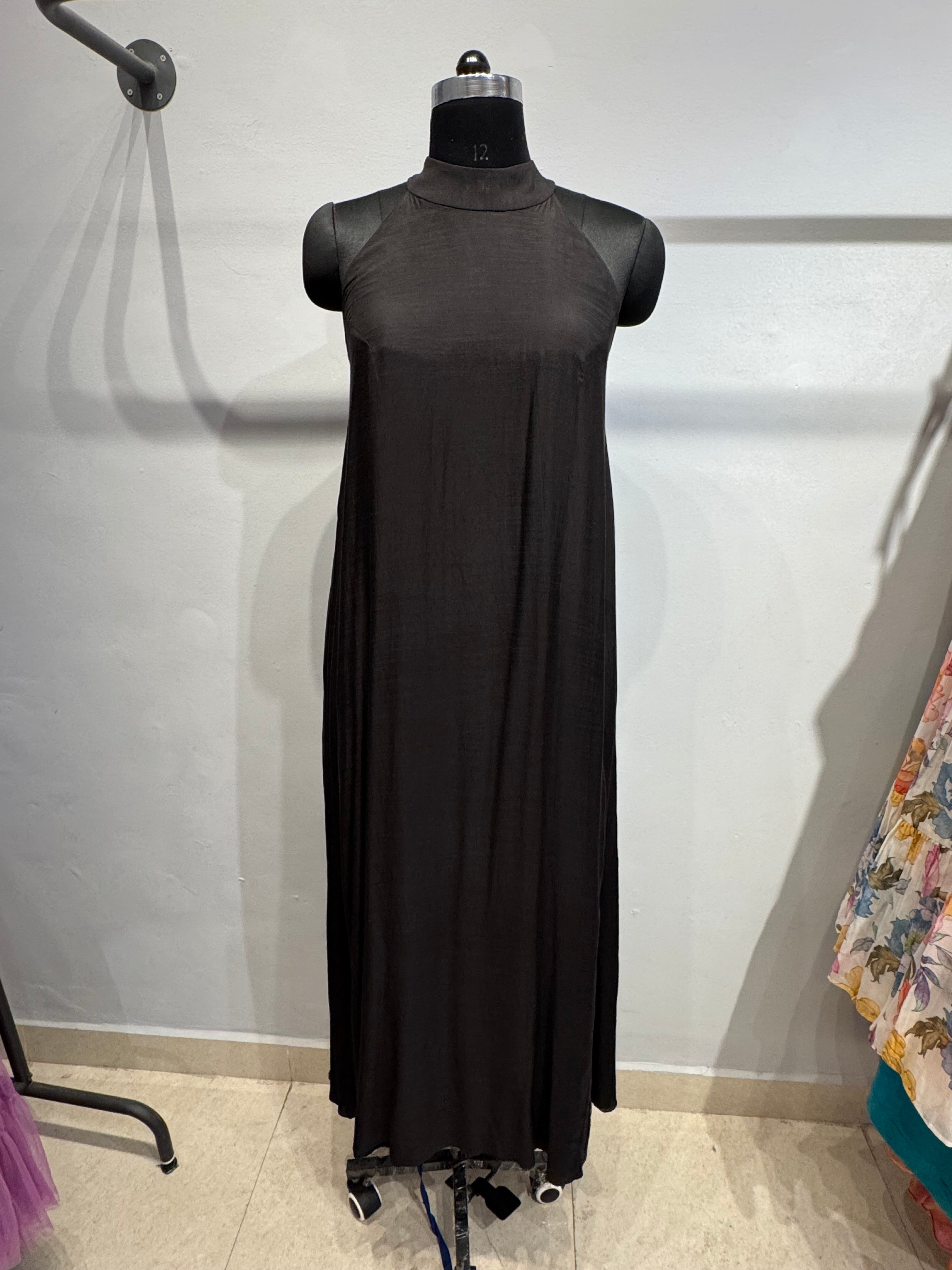 Black Halter Maxi Dress