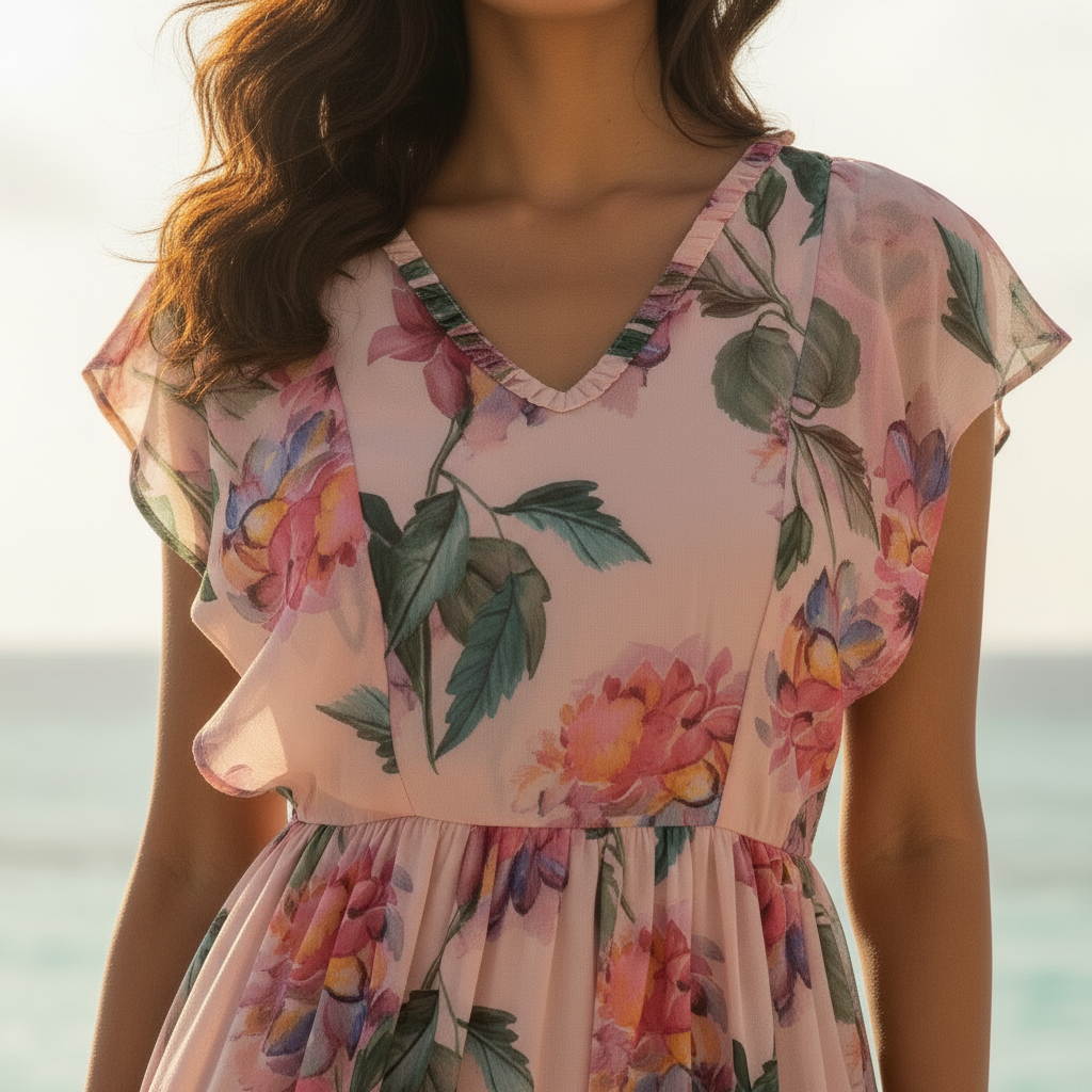 Isla Floral Chiffon Dress