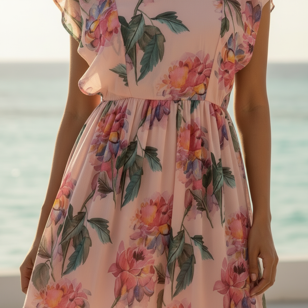 Isla Floral Chiffon Dress