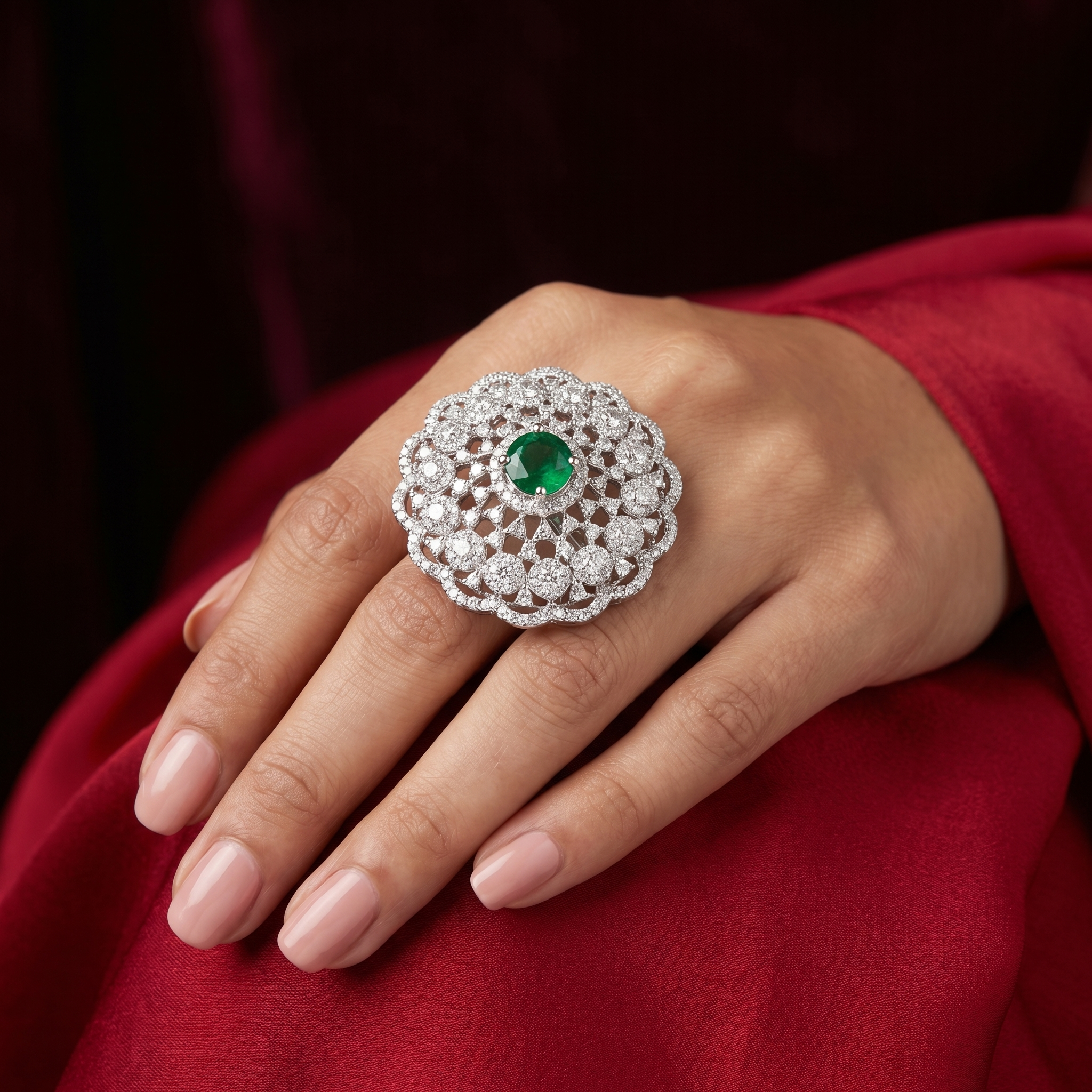 Ira Emerald Bloom Ring