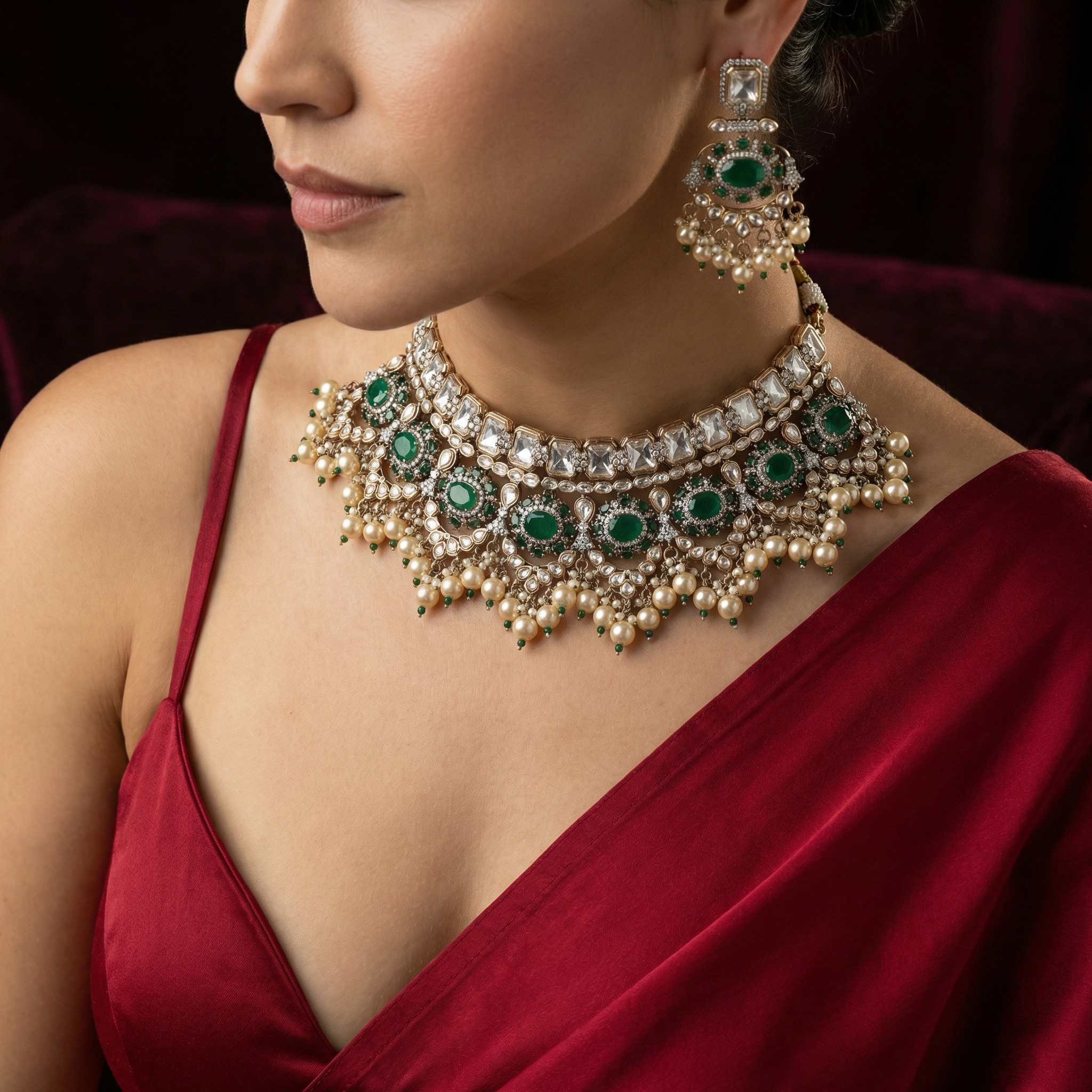 Suhana Polki Bridal Choker Set