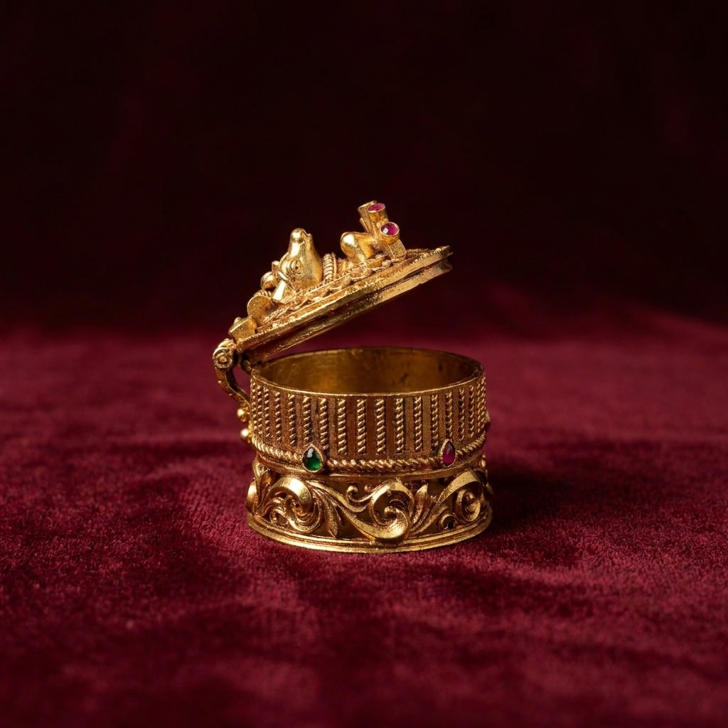 Kashni Brass Keepsake Box