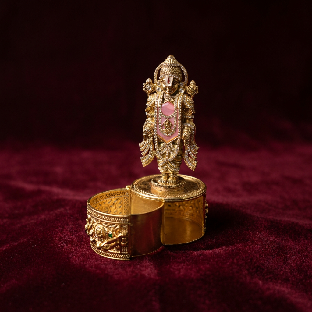 Kumudini Brass Keepsake Box