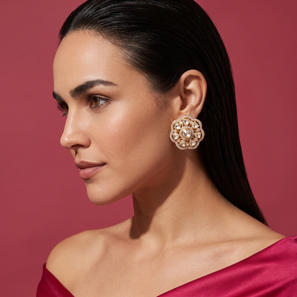 Mahira Polki Statement Studs