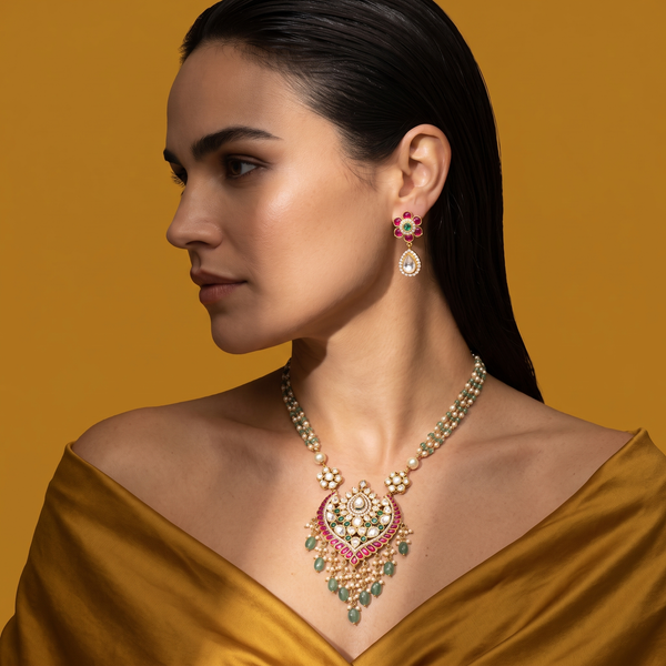 Maithile Kundan Necklace Set