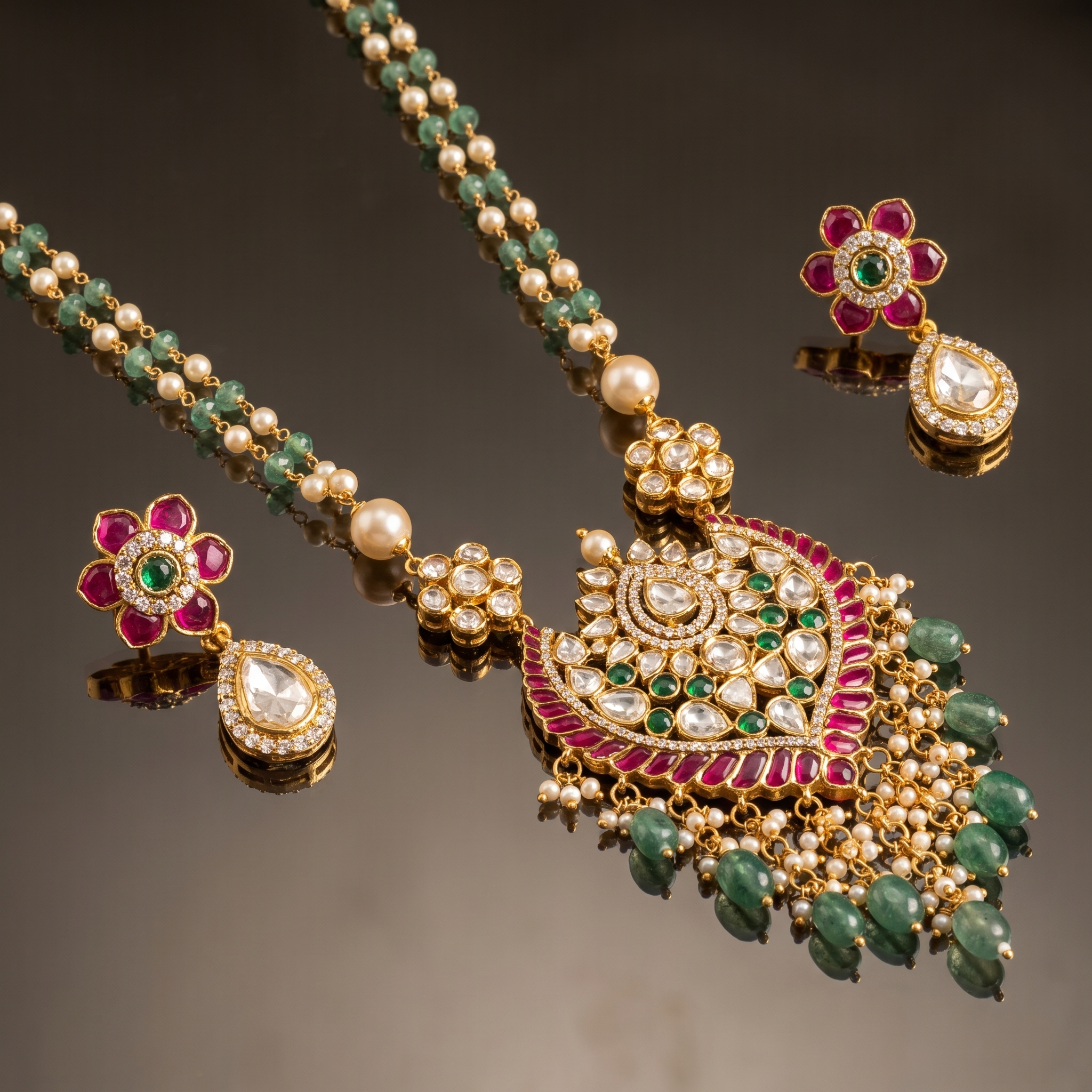Maithile Kundan Necklace Set