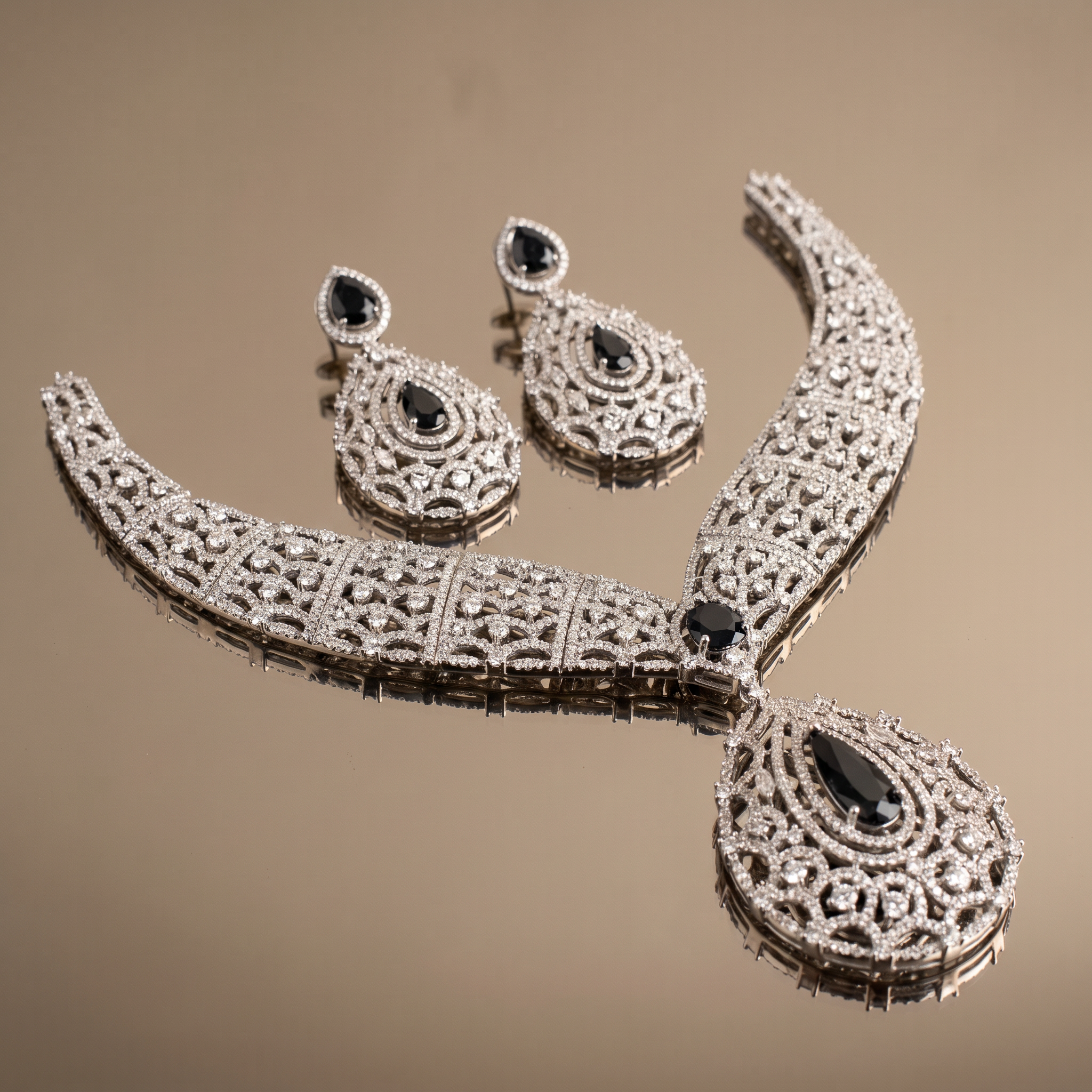 Malvika Regal Diamond Cascade Set