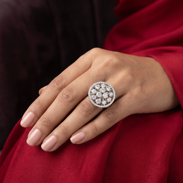 Mehrielle Crystal Bloom Ring