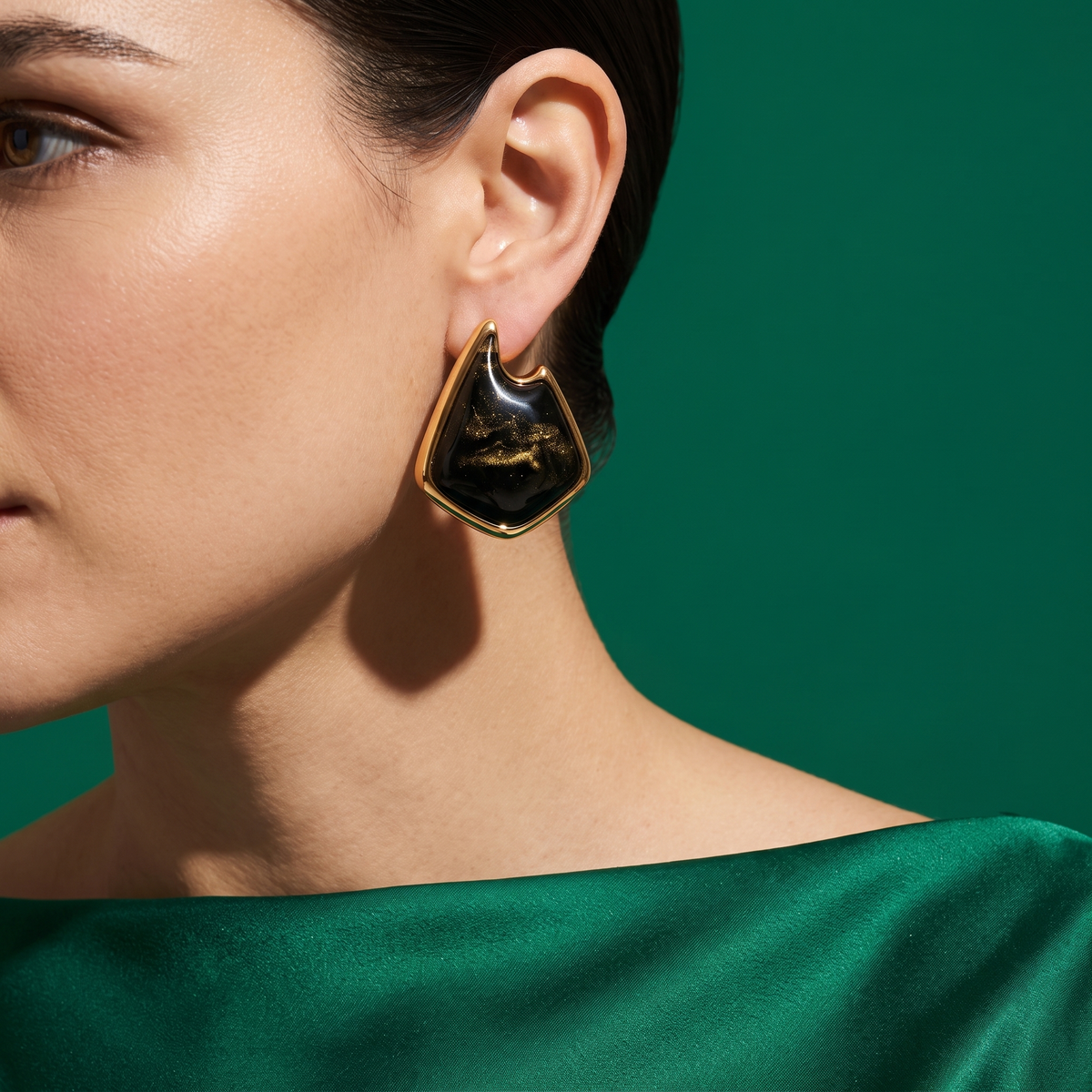 Mita Sculpted Stone Earrings