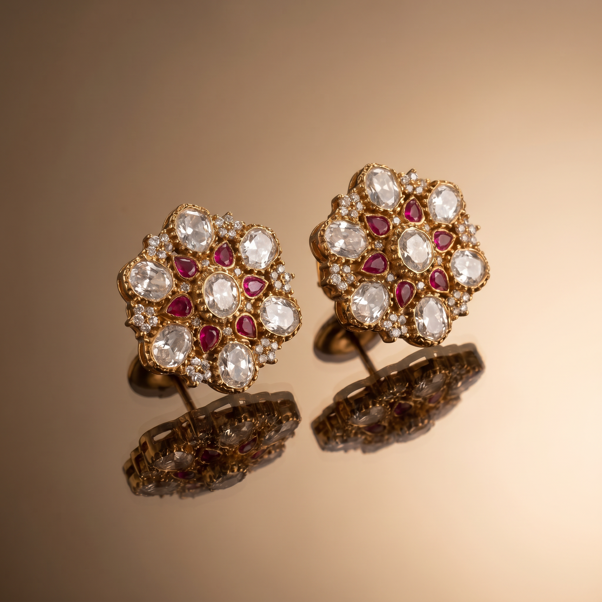 Mrinalika Polki Studs