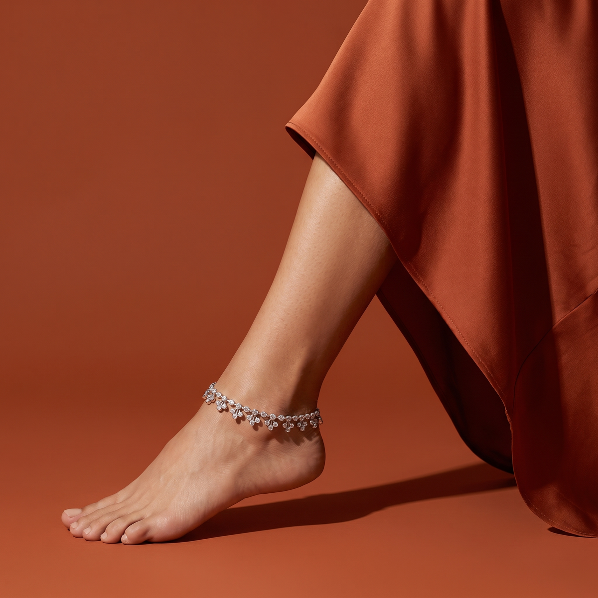 Nirvaanika Crystal Anklet