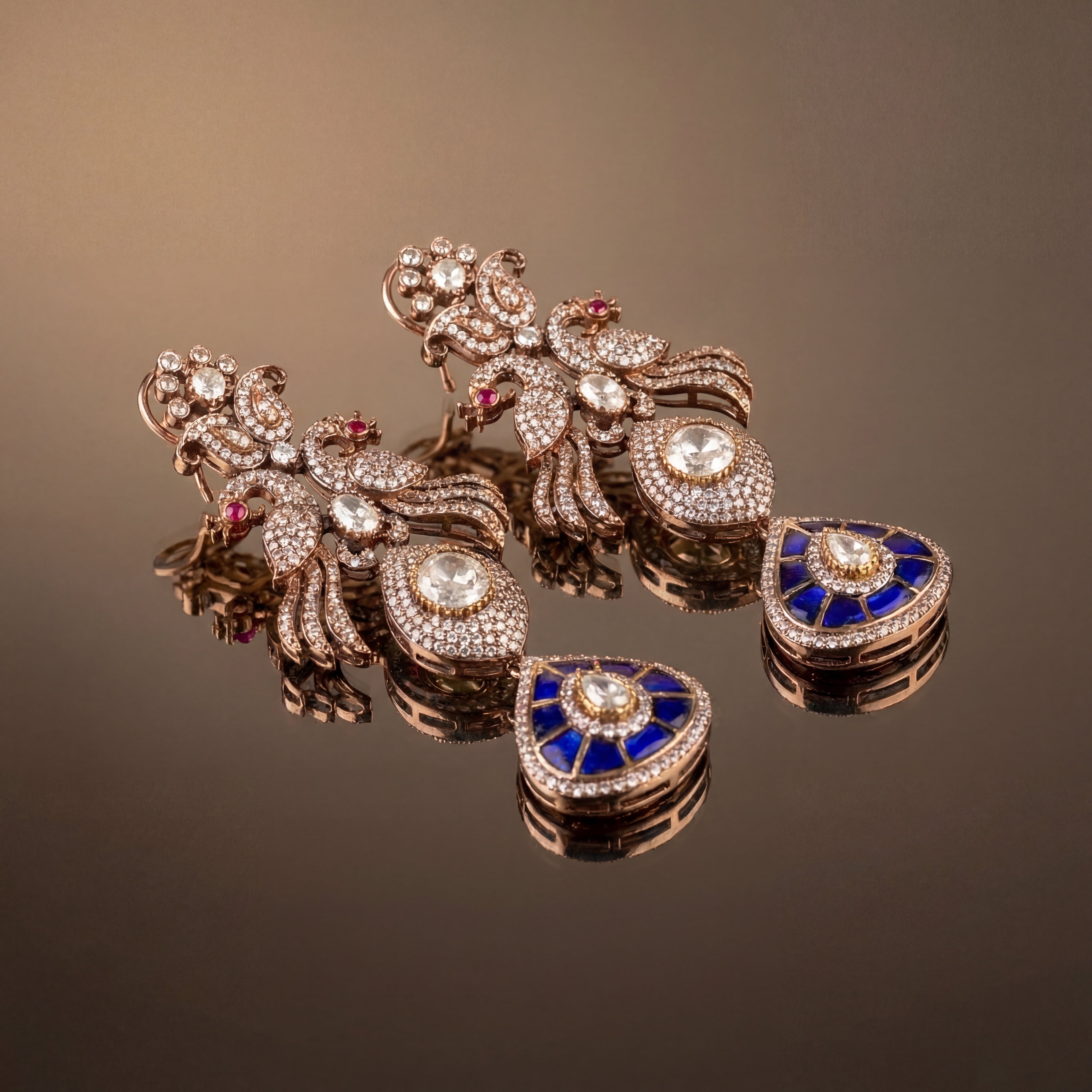 Noor Peacock Earrings