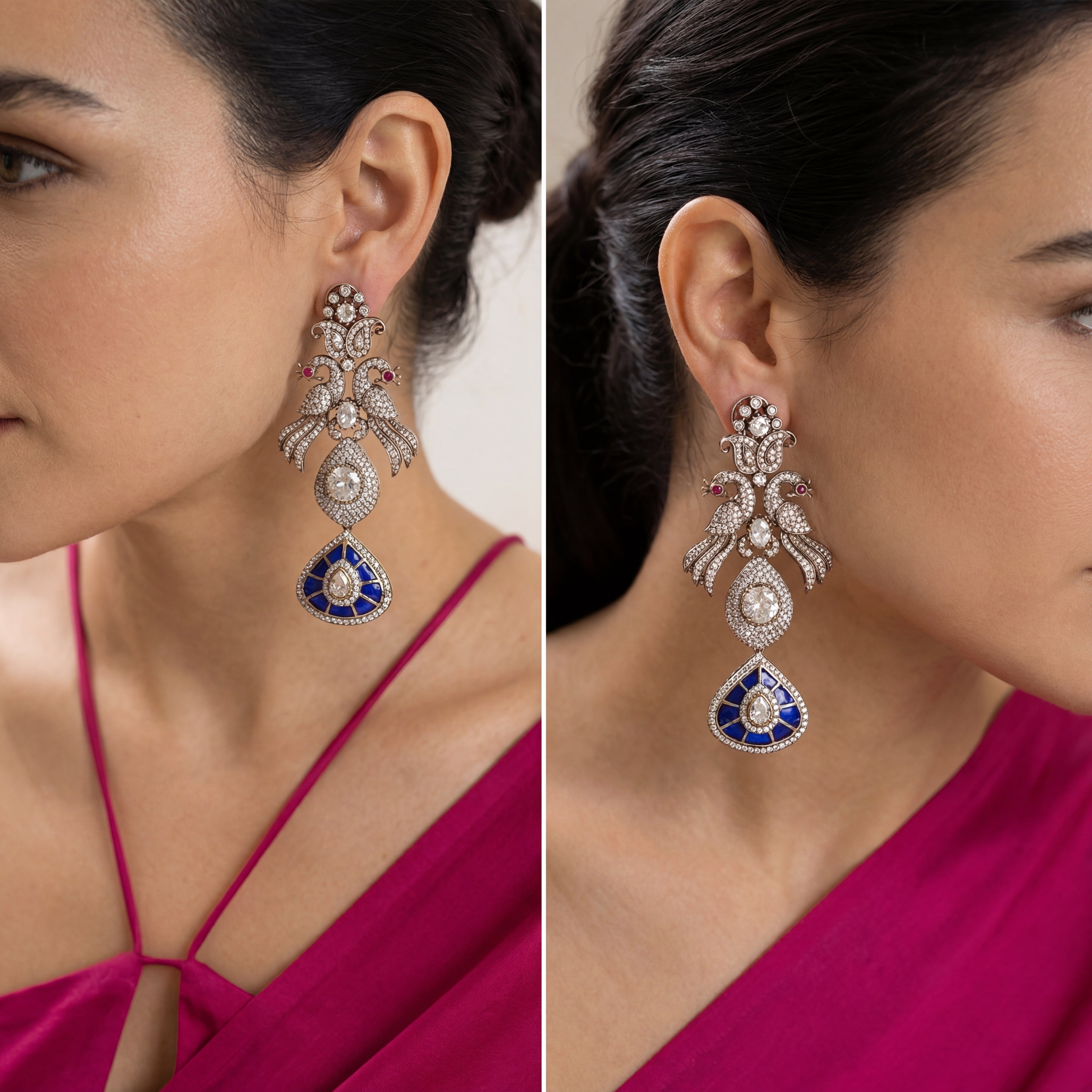 Noor Peacock Earrings