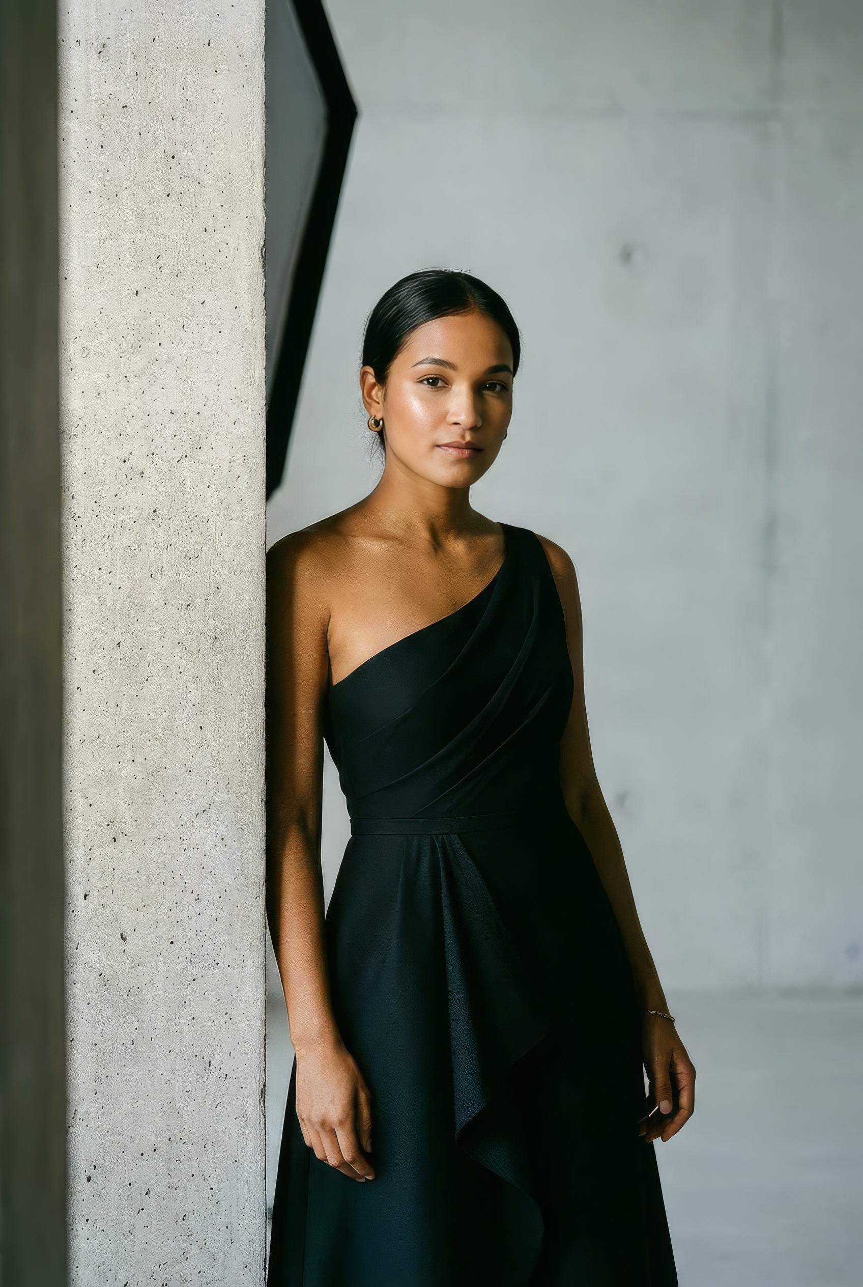 Origami One Shouldered Dress