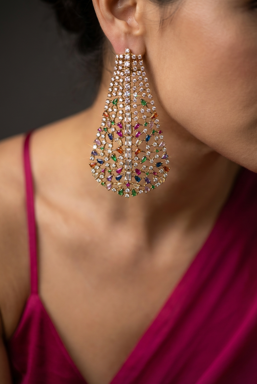 Prism Multicolor gems earrings