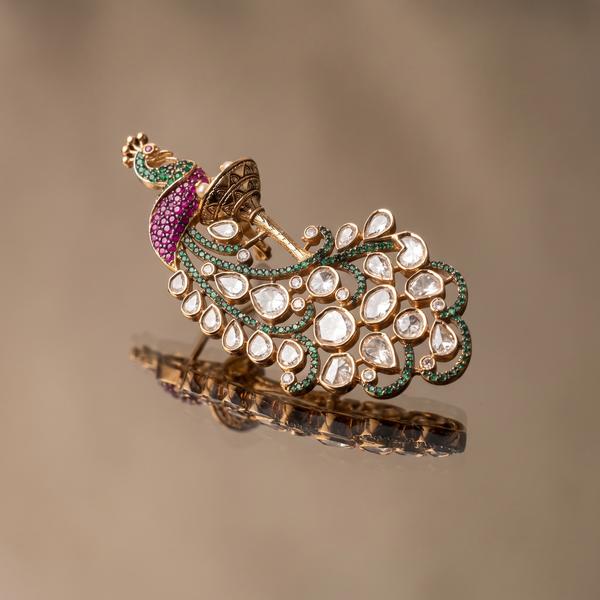 Peacock Statement Brooch