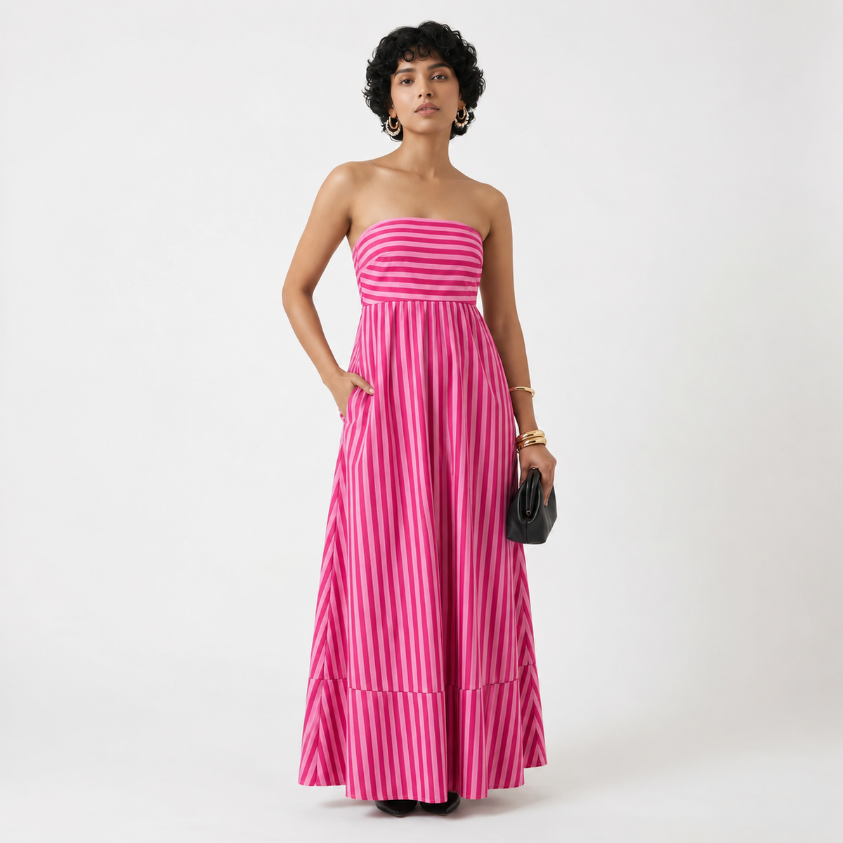 Pink Palazzo Maxi Dress