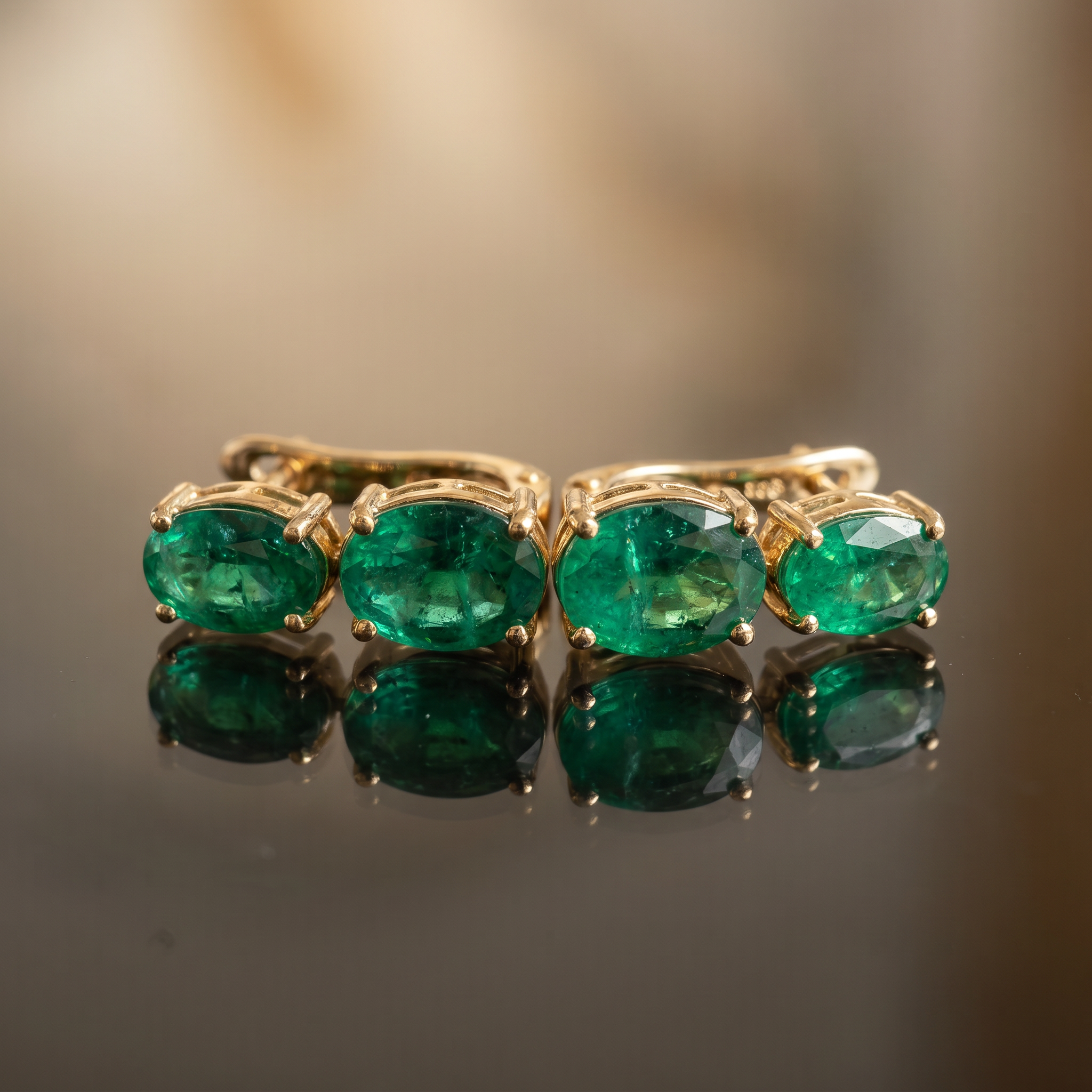 Ridhyara crimson glow drop earrings – styled detail by Ozel