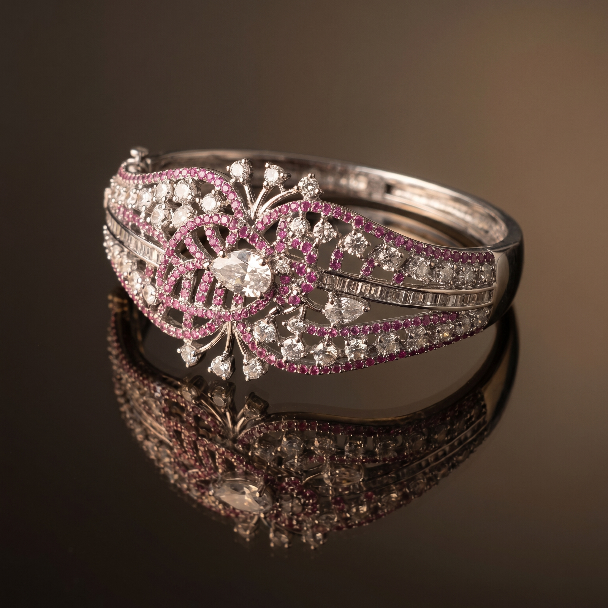 Rishika Ruby Bloom Bracelet