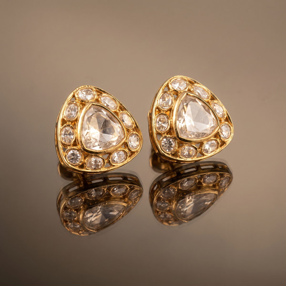 Riva Polki Earring and Ring Set