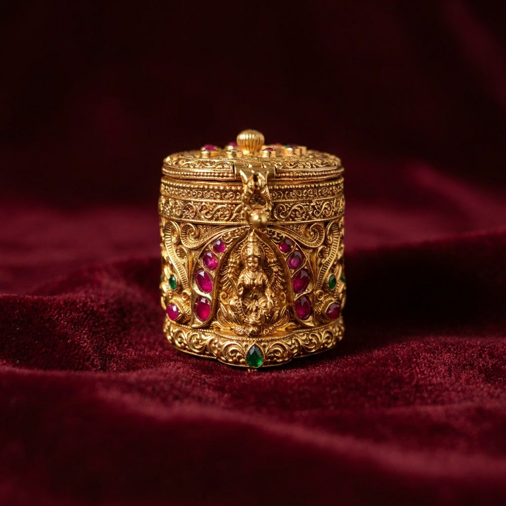 Ruchira Brass Keepsake Box