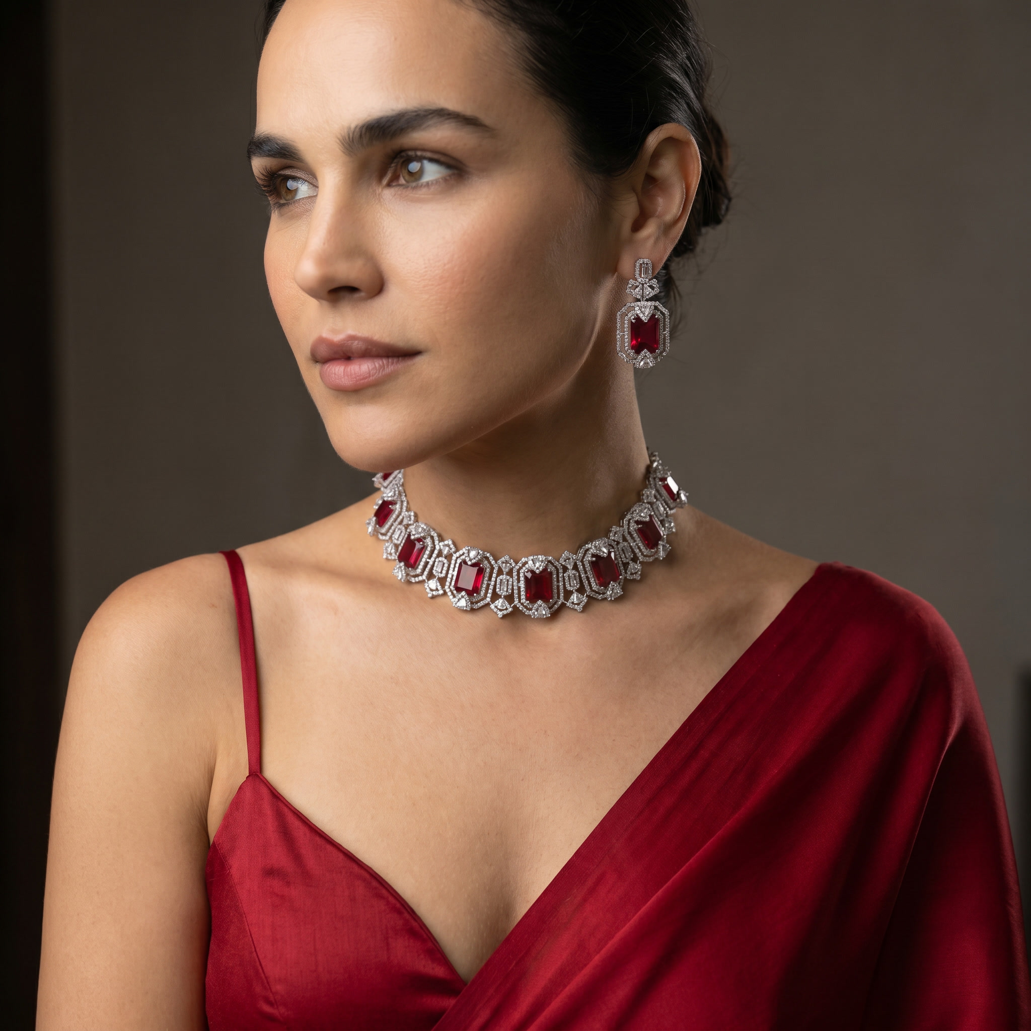 Scarlet Elegance Choker Set