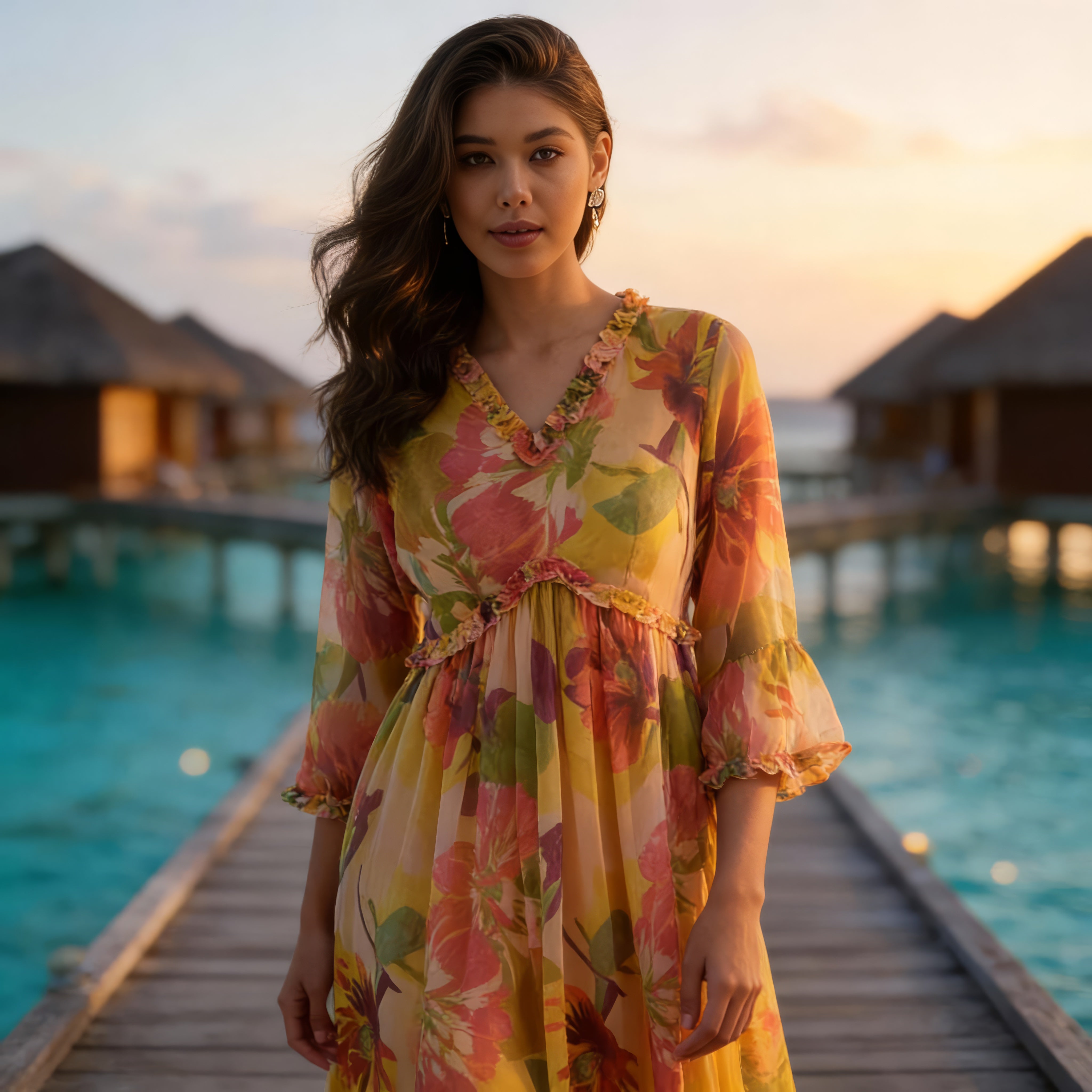 Sunset Bloom Dress