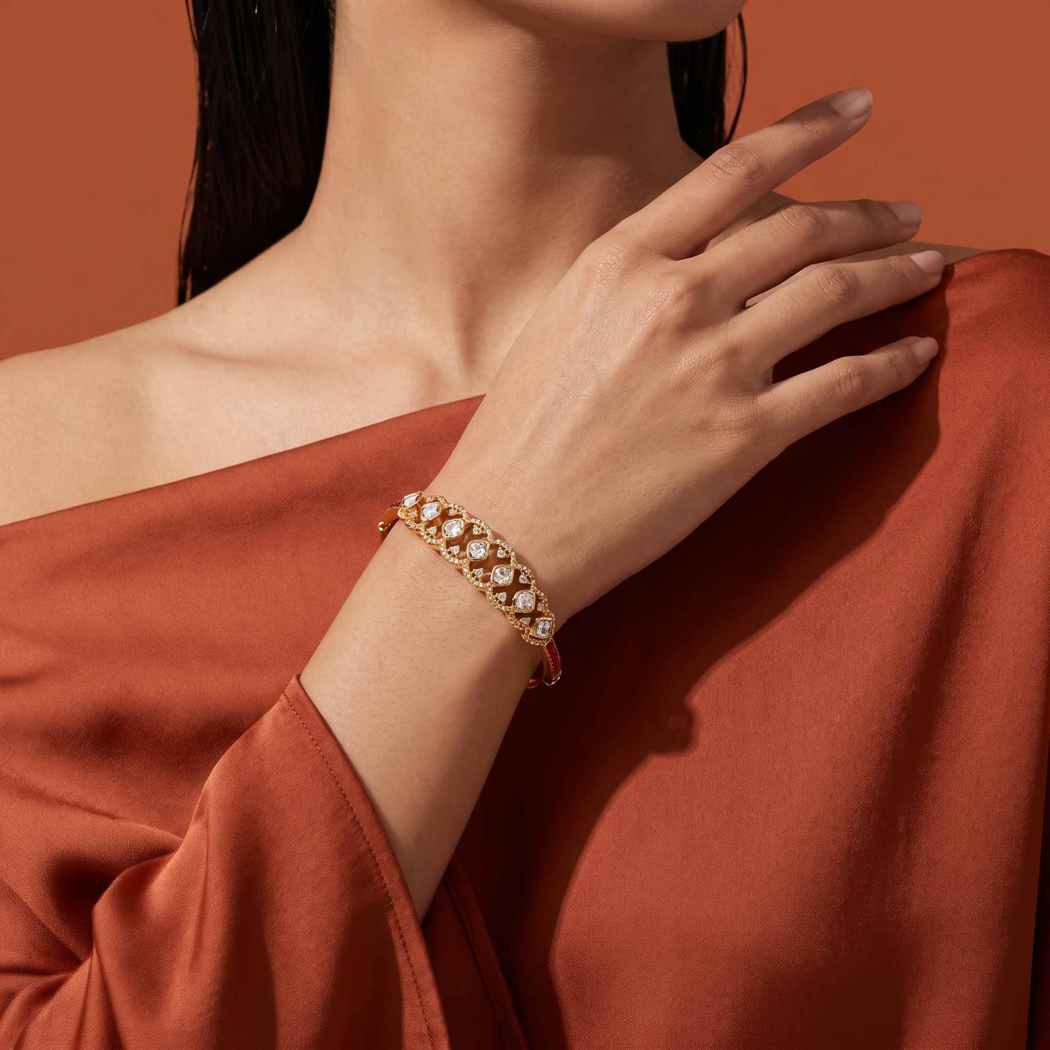 Samaira Kundan Bracelet